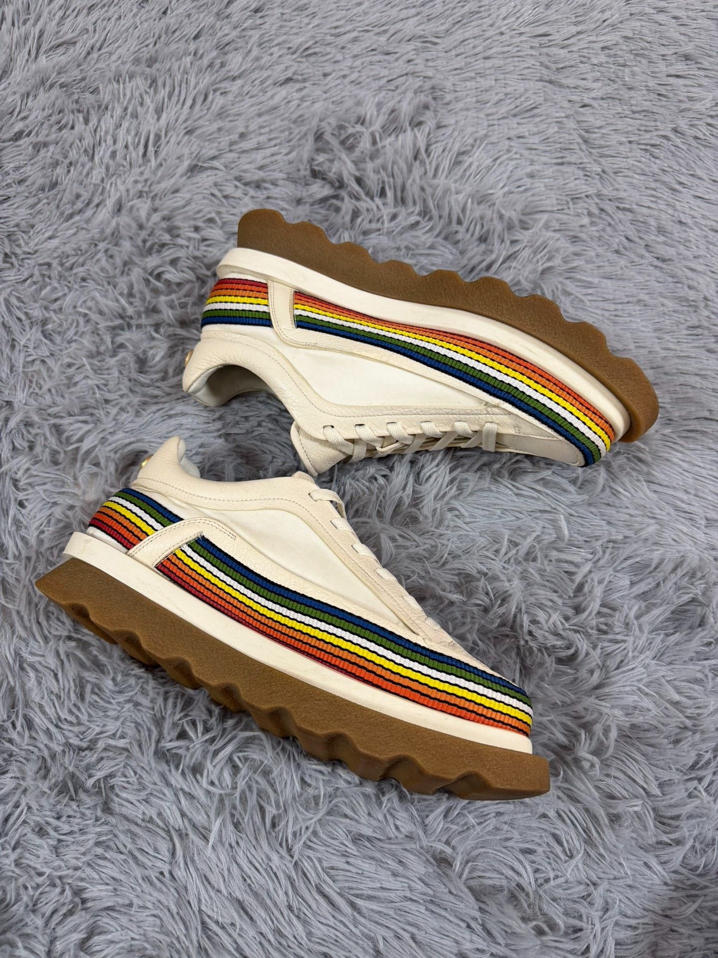 Salvatore Ferragamo Salvatore Ferragamo Rainbow Multi Lowtop Sneakers 8.5 Men Size US 8.5 / EU 41-42 - 3 Thumbnail