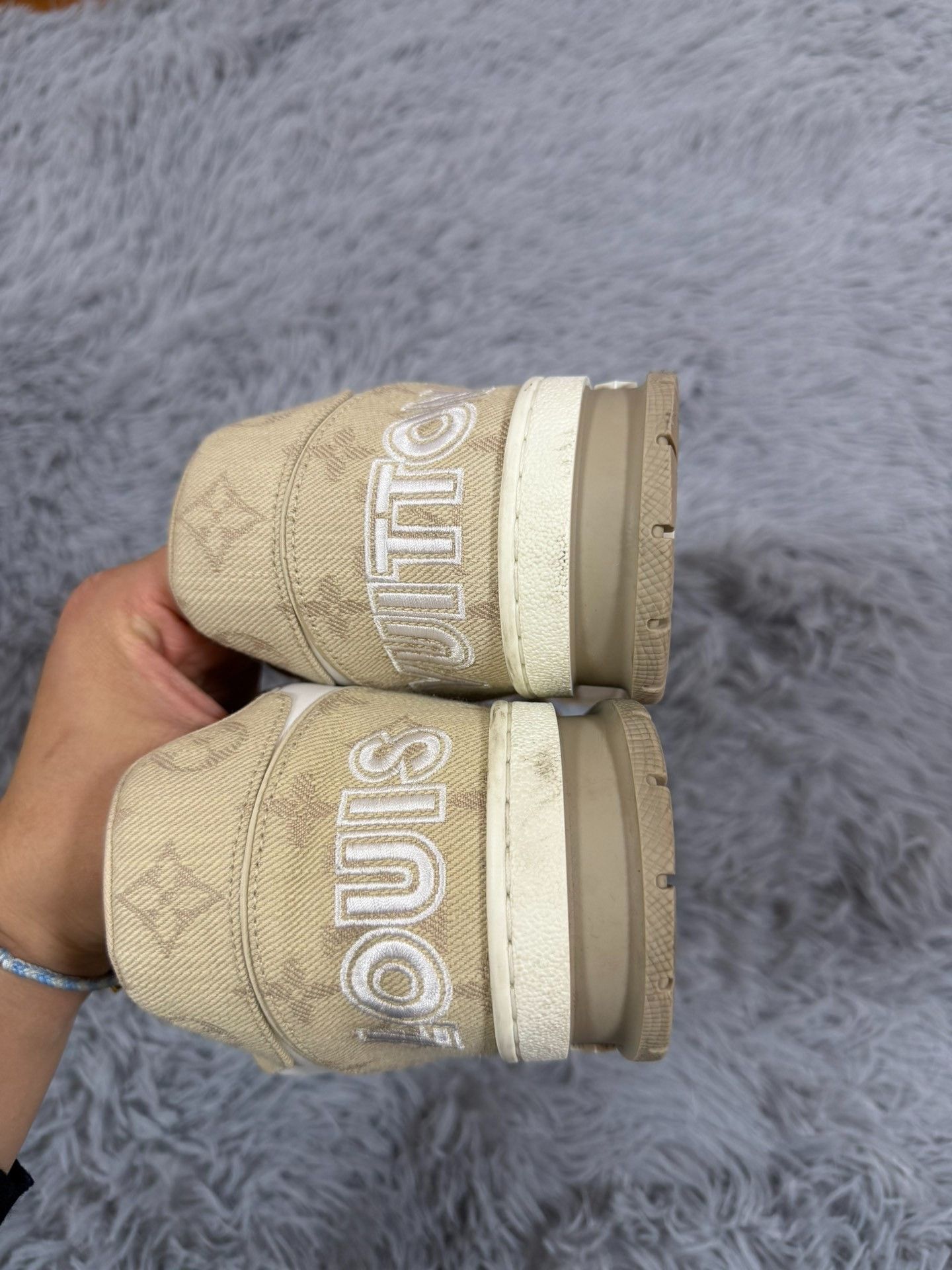 Louis Vuitton Louis Vuitton Training Beige Lowtop Sneakers 41 Men Size US 8.5 / EU 41-42 - 4 Thumbnail