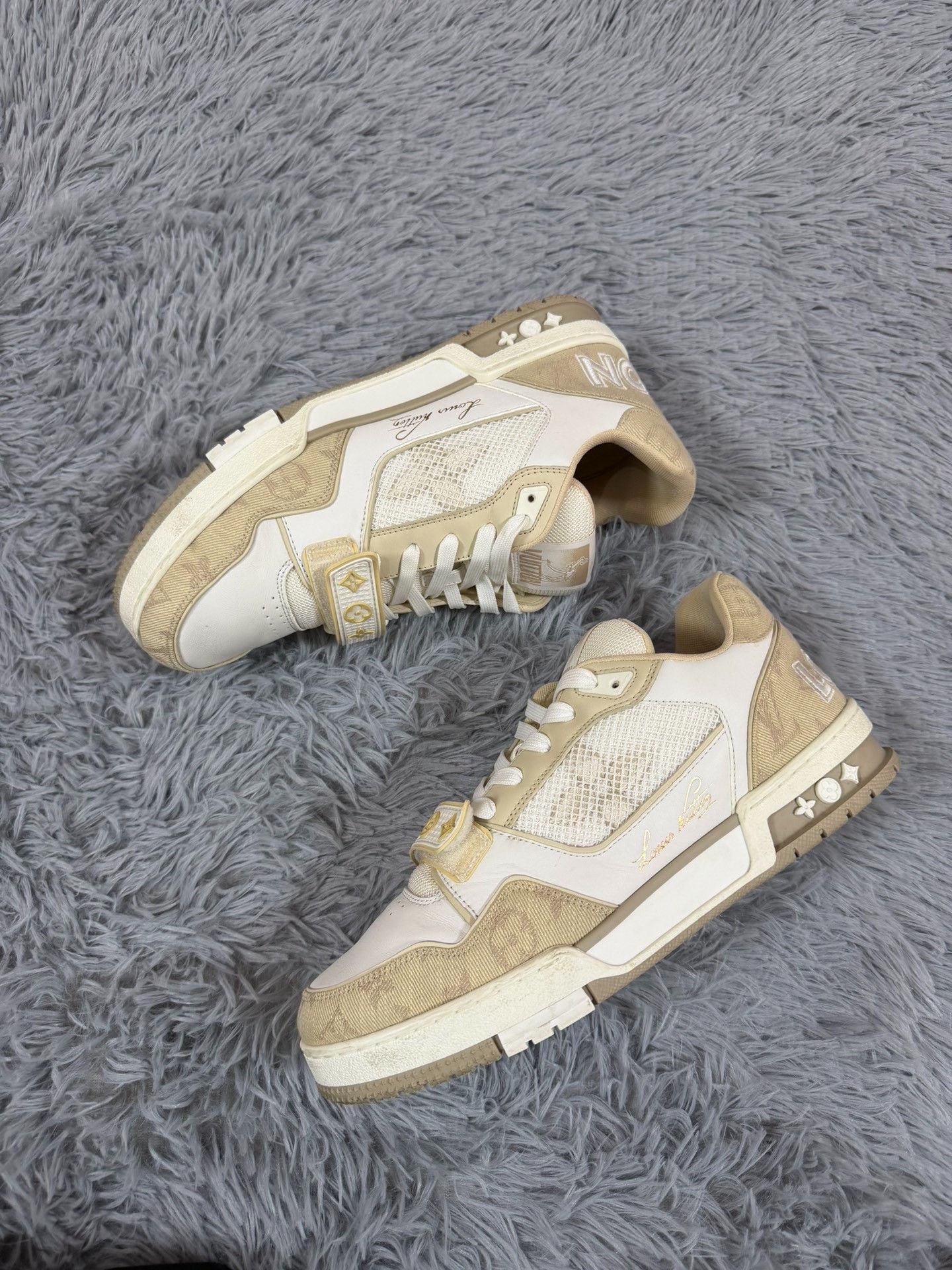 Louis Vuitton Louis Vuitton Training Beige Lowtop Sneakers 41 Men Size US 8.5 / EU 41-42 - 2 Thumbnail