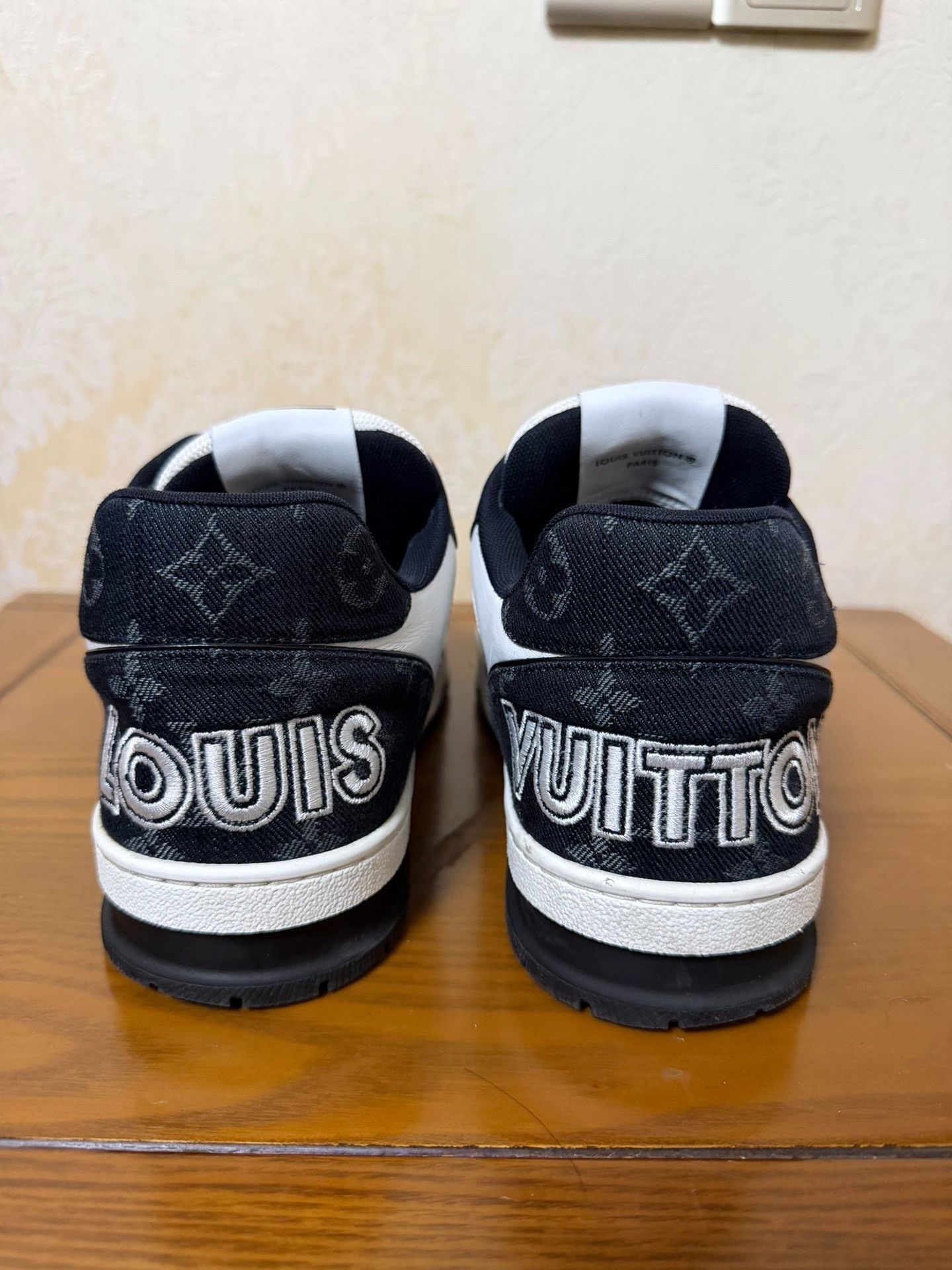 Louis Vuitton Louis Vuitton Training Denim Black Lowtop Sneakers 42 Men Size US 9 / EU 42 - 3 Thumbnail