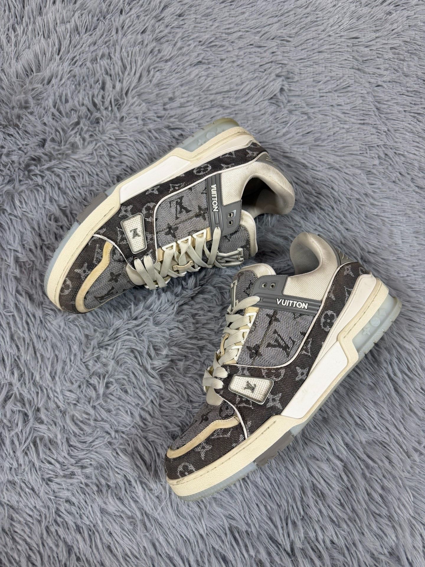 Louis Vuitton Louis Vuitton Training Denim White Lowtop Sneakers 42 Men Size US 9 / EU 42 - 2 Thumbnail