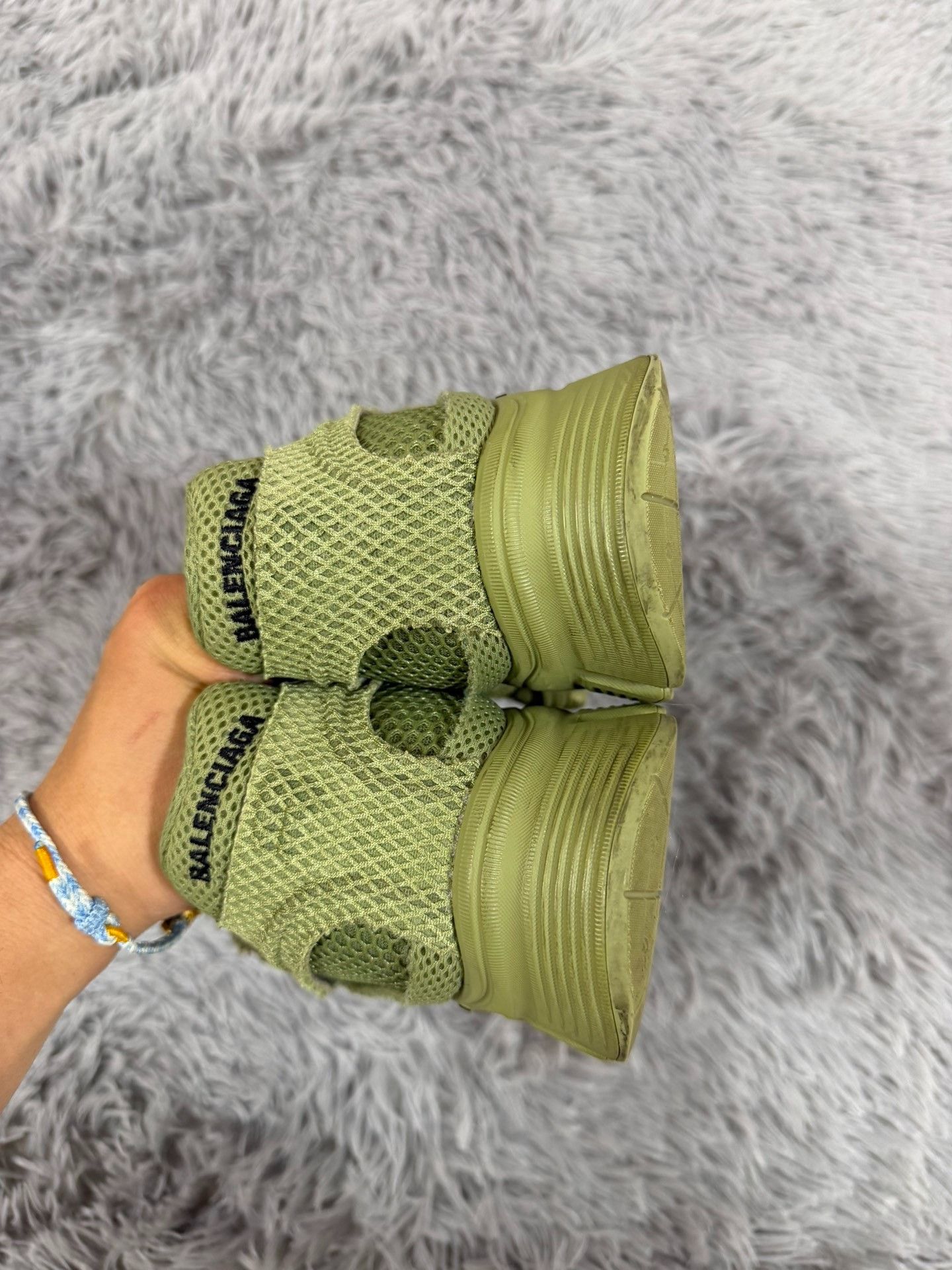 Balenciaga Balenciaga Running Green Lowtop Sneakers 11 Men Size US 11 / EU 44 - 4 Thumbnail