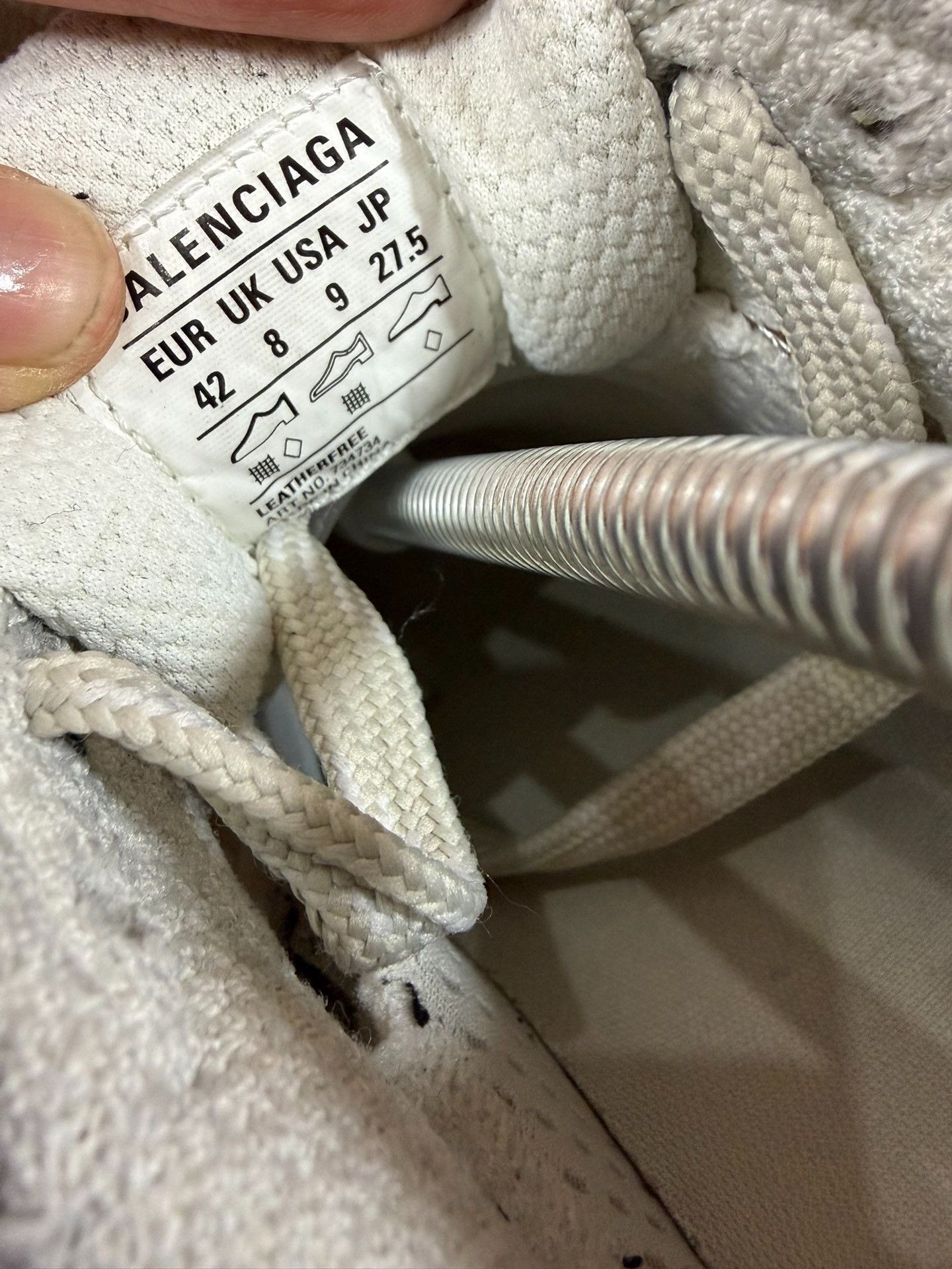 Balenciaga Balenciaga Distressed Gray Lowtop Sneakers XXXL Men Size US 10 / EU 43 - 6 Thumbnail