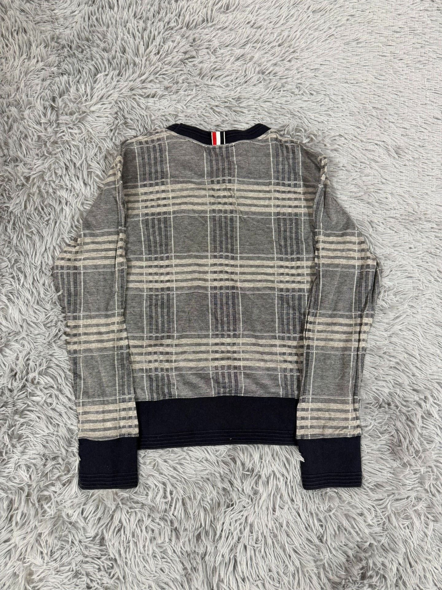 Thom Browne Thom Browne Knit Plaid Brown Sweater s Men Size US S / EU 44-46 / 1 - 2 Thumbnail