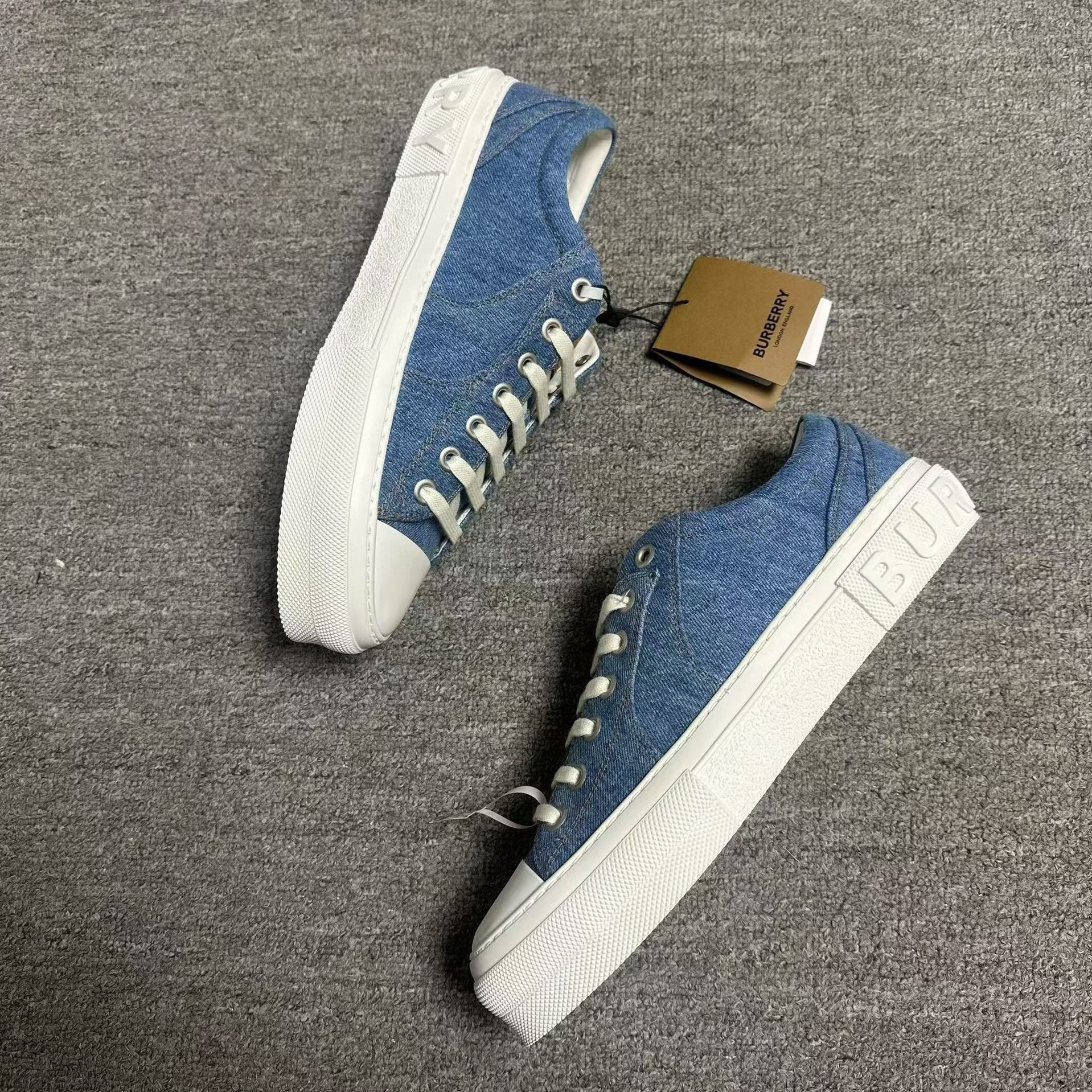 Burberry Burberry Denim Blue Lowtop Sneakers 11 Men Size US 11 / EU 44 - 2 Thumbnail