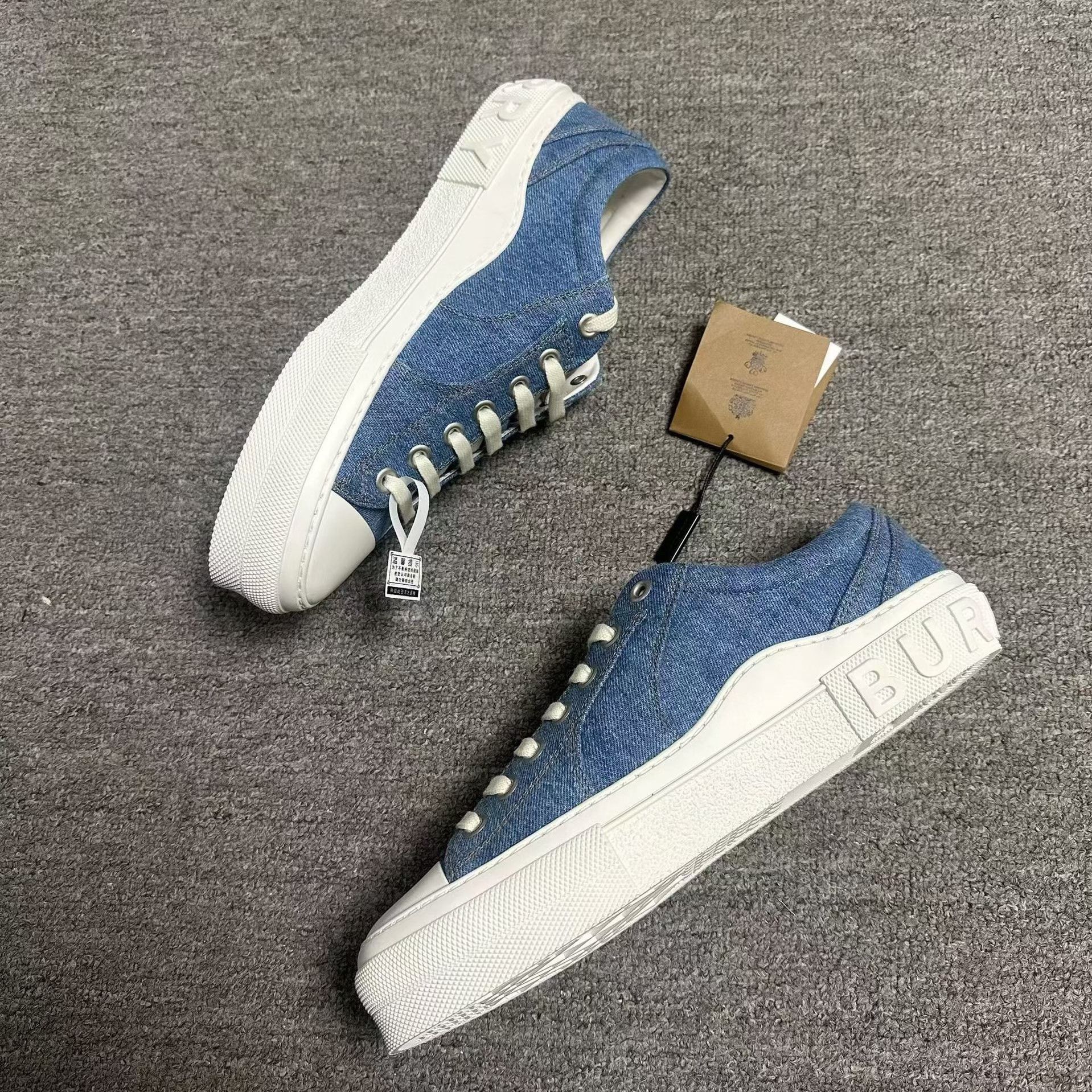 Burberry Burberry Denim Blue Lowtop Sneakers 11 Men Size US 11 / EU 44 - 3 Thumbnail