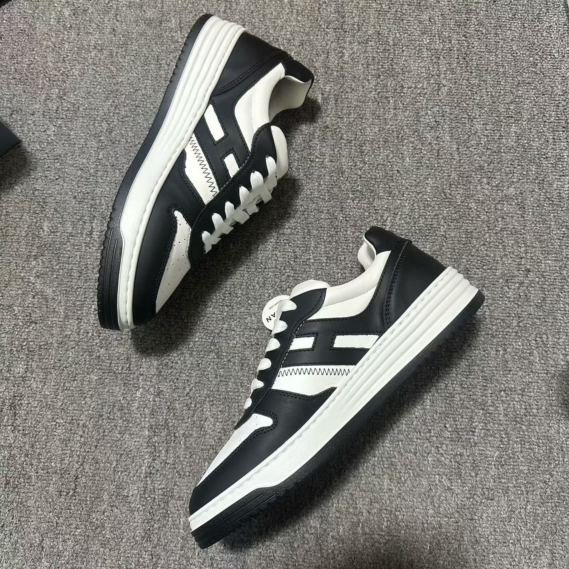 Hogan Hogan Retro Black Lowtop Sneakers 7.5 Men Size US 7.5 / EU 40-41 - 3 Thumbnail