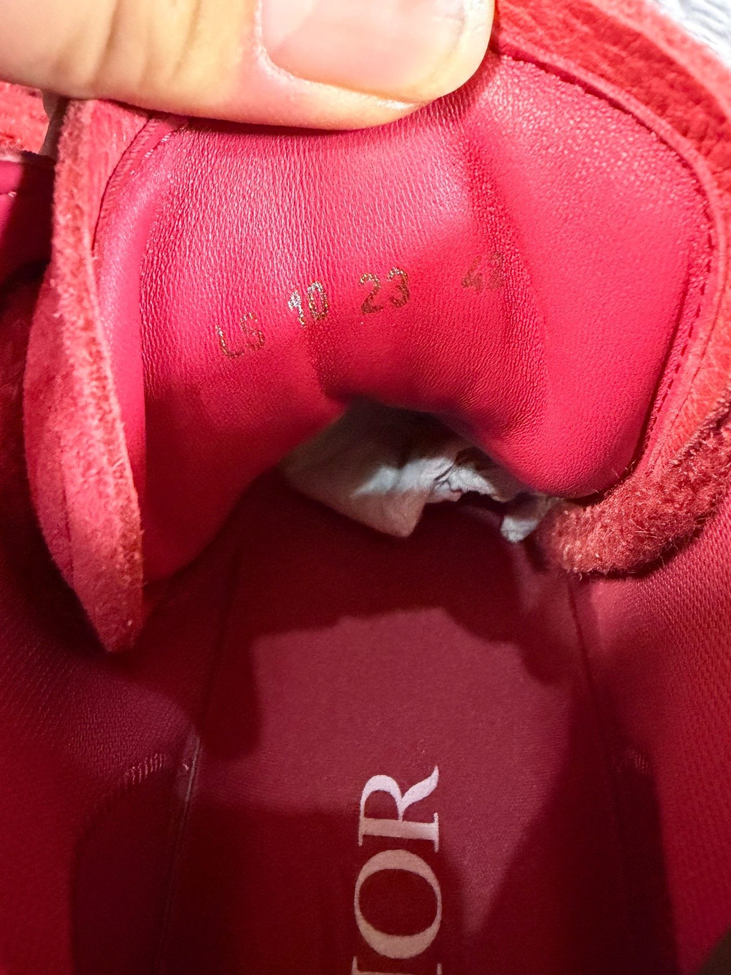 Dior Dior Limited Red Hitop Sneakers 9 Men Size US 9 / EU 42 - 6 Thumbnail