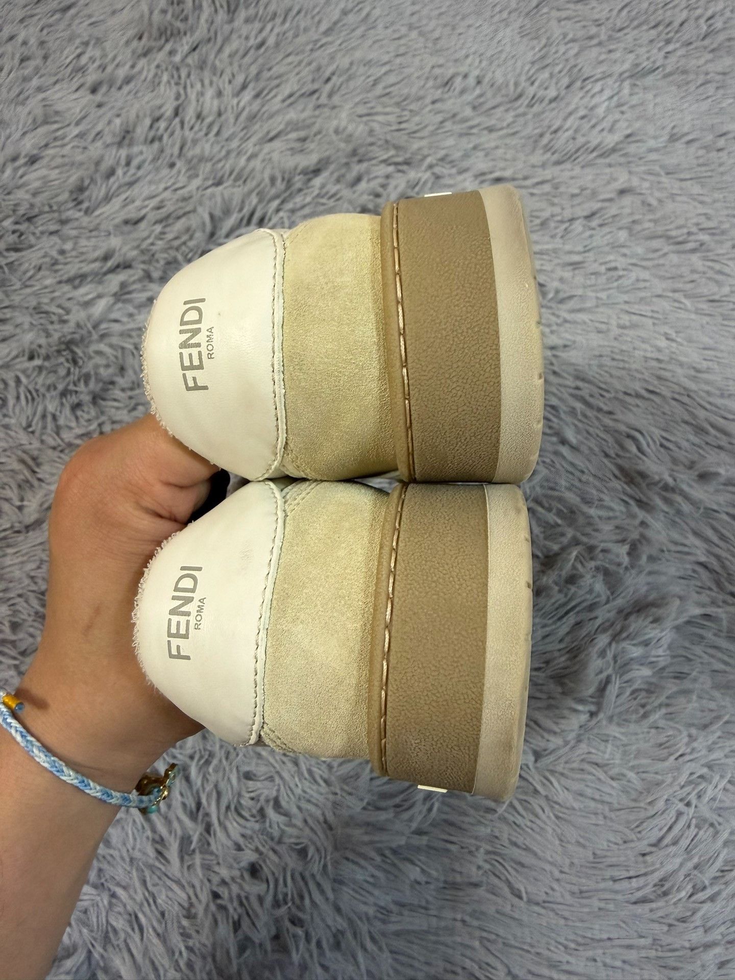 Fendi Fendi White Lowtop Sneakers 7.5 Men Size US 7.5 / EU 40-41 - 4 Thumbnail