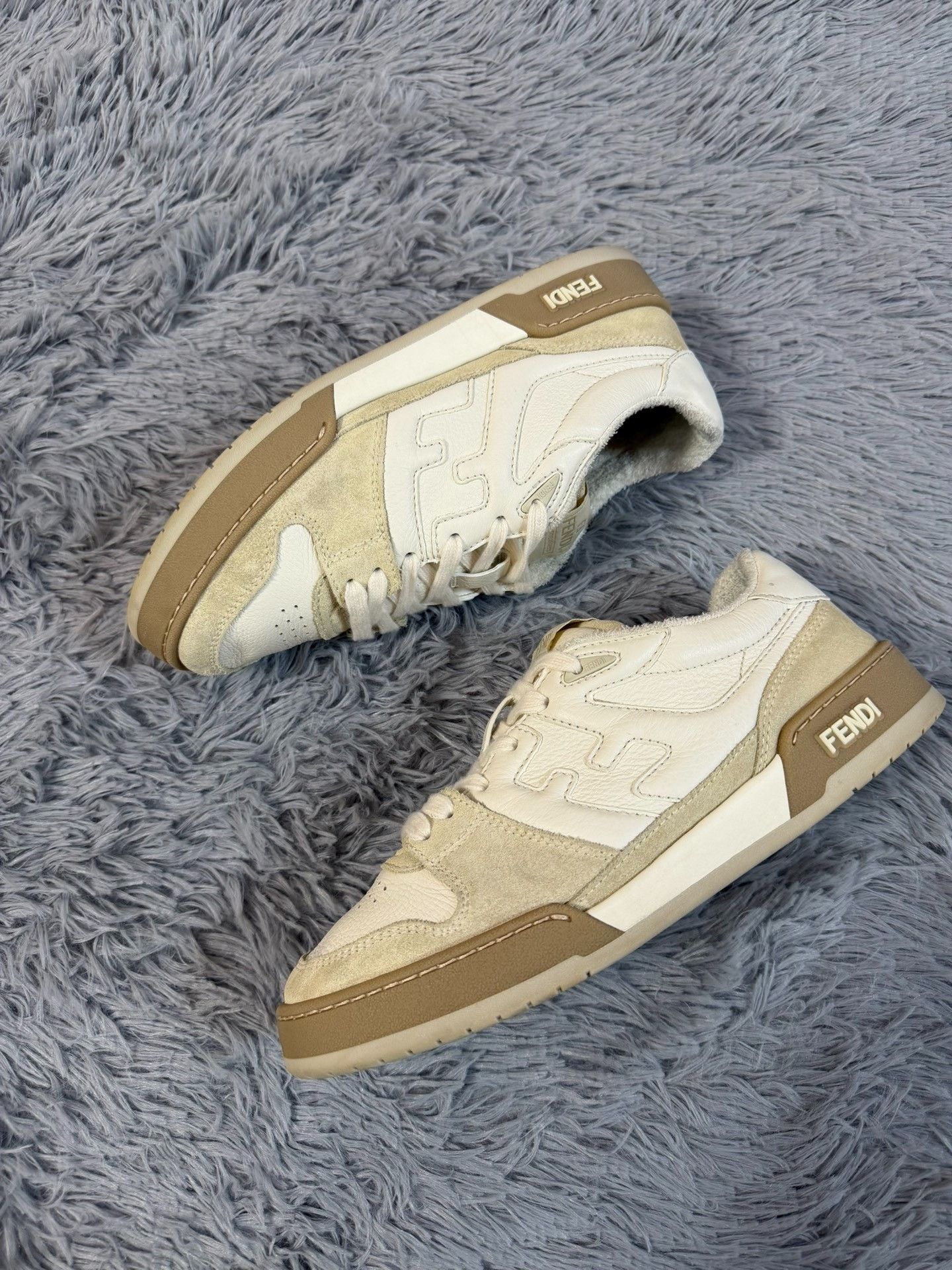 Fendi Fendi White Lowtop Sneakers 7.5 Men Size US 7.5 / EU 40-41 - 2 Thumbnail
