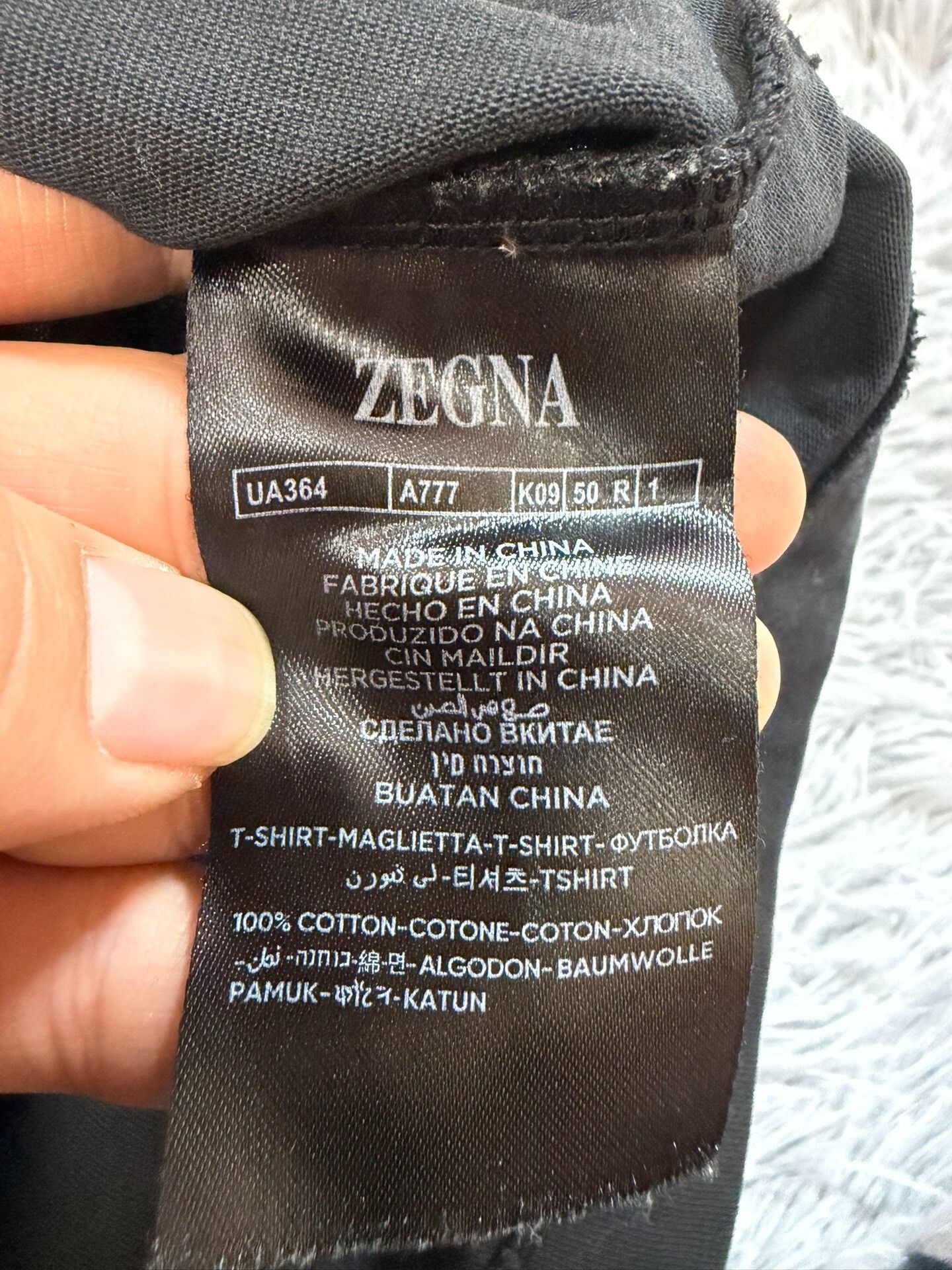 Ermenegildo Zegna Ermenegildo Zegna Printed T-Shirt M Men Size US M / EU 48-50 / 2 - 4 Thumbnail