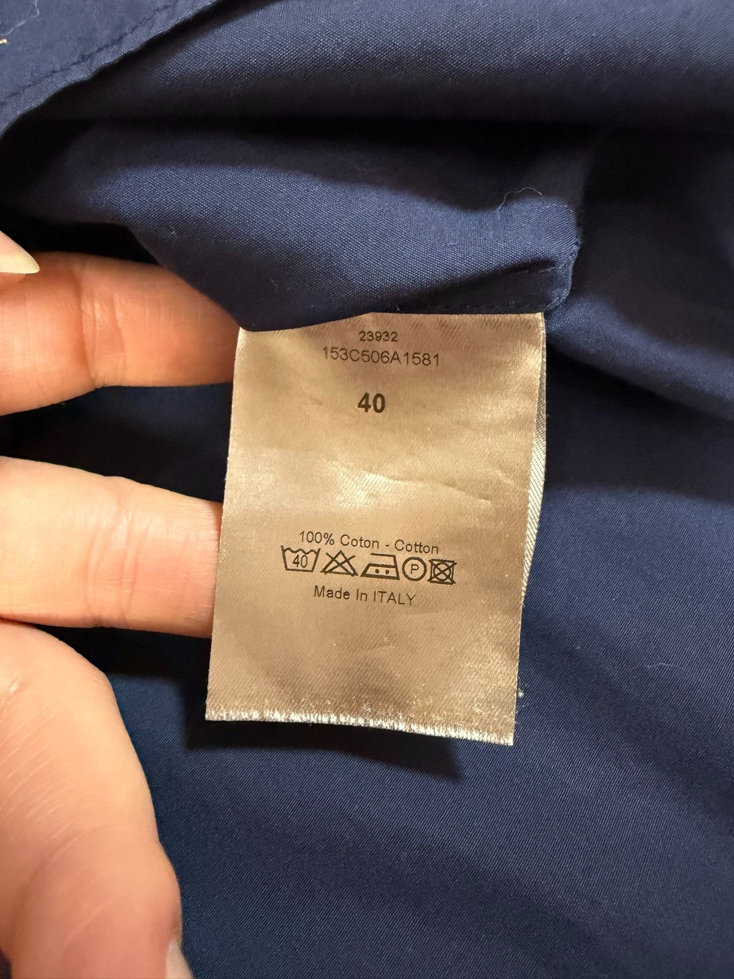 Dior Dior Blue Shirt xxs Men Size US XXS / EU 40 - 4 Thumbnail