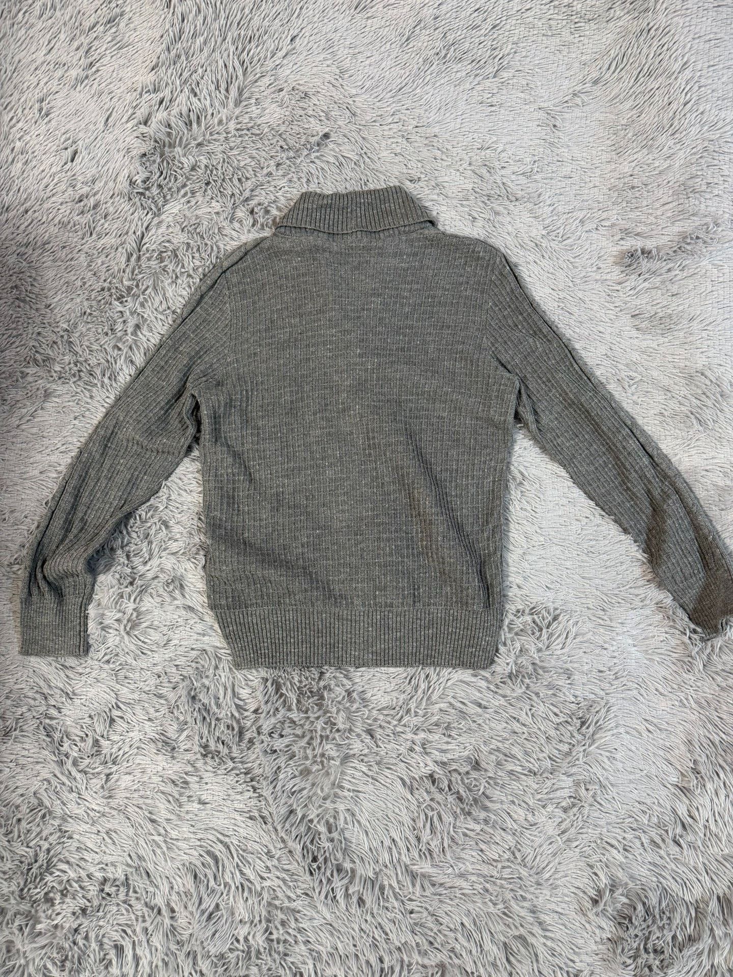 Louis Vuitton Louis Vuitton Leather Gray Sweater L Women Size L / US 10 / IT 46 - 2 Thumbnail