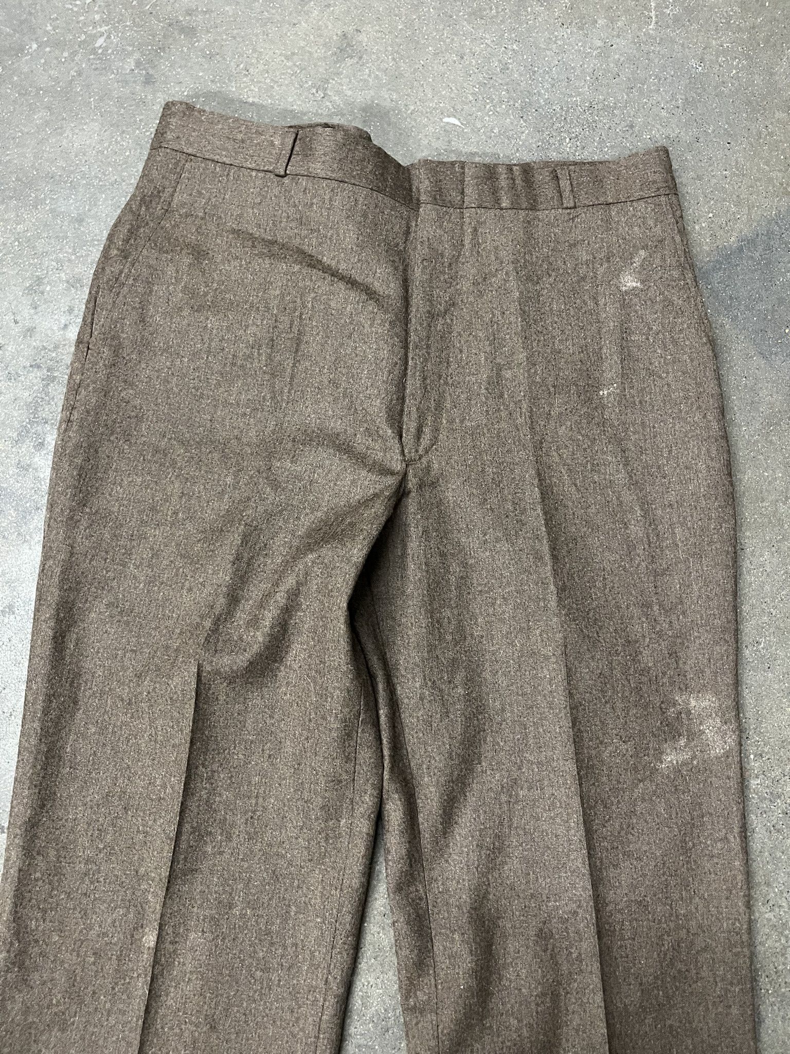 Vintage × Woolrich Woolen Mills Vintage 1960s Wool Raw Hem Trousers Size 36 Size US 36 / EU 52 - 2 Thumbnail