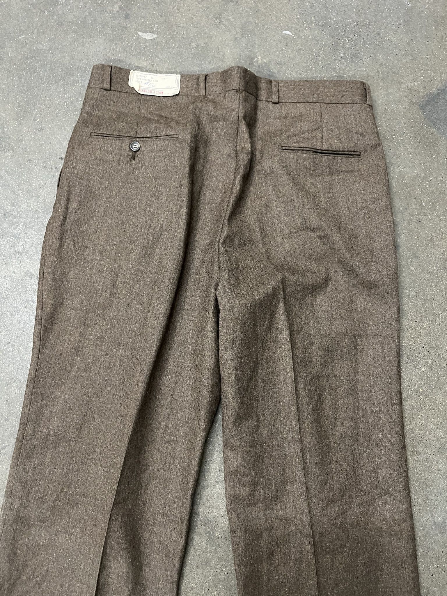 Vintage × Woolrich Woolen Mills Vintage 1960s Wool Raw Hem Trousers Size 36 Size US 36 / EU 52 - 5 Thumbnail