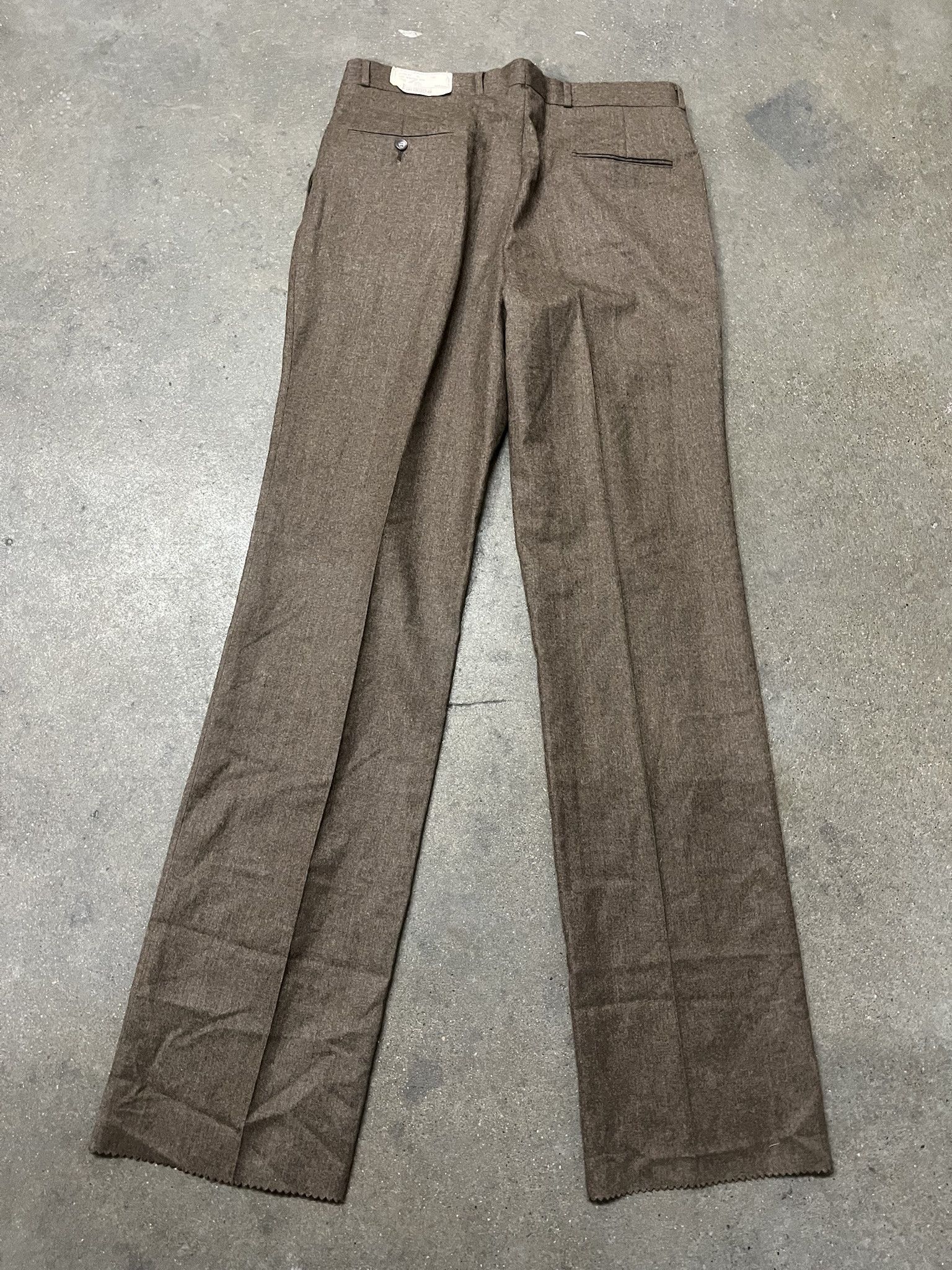 Vintage × Woolrich Woolen Mills Vintage 1960s Wool Raw Hem Trousers Size 36 Size US 36 / EU 52 - 4 Thumbnail
