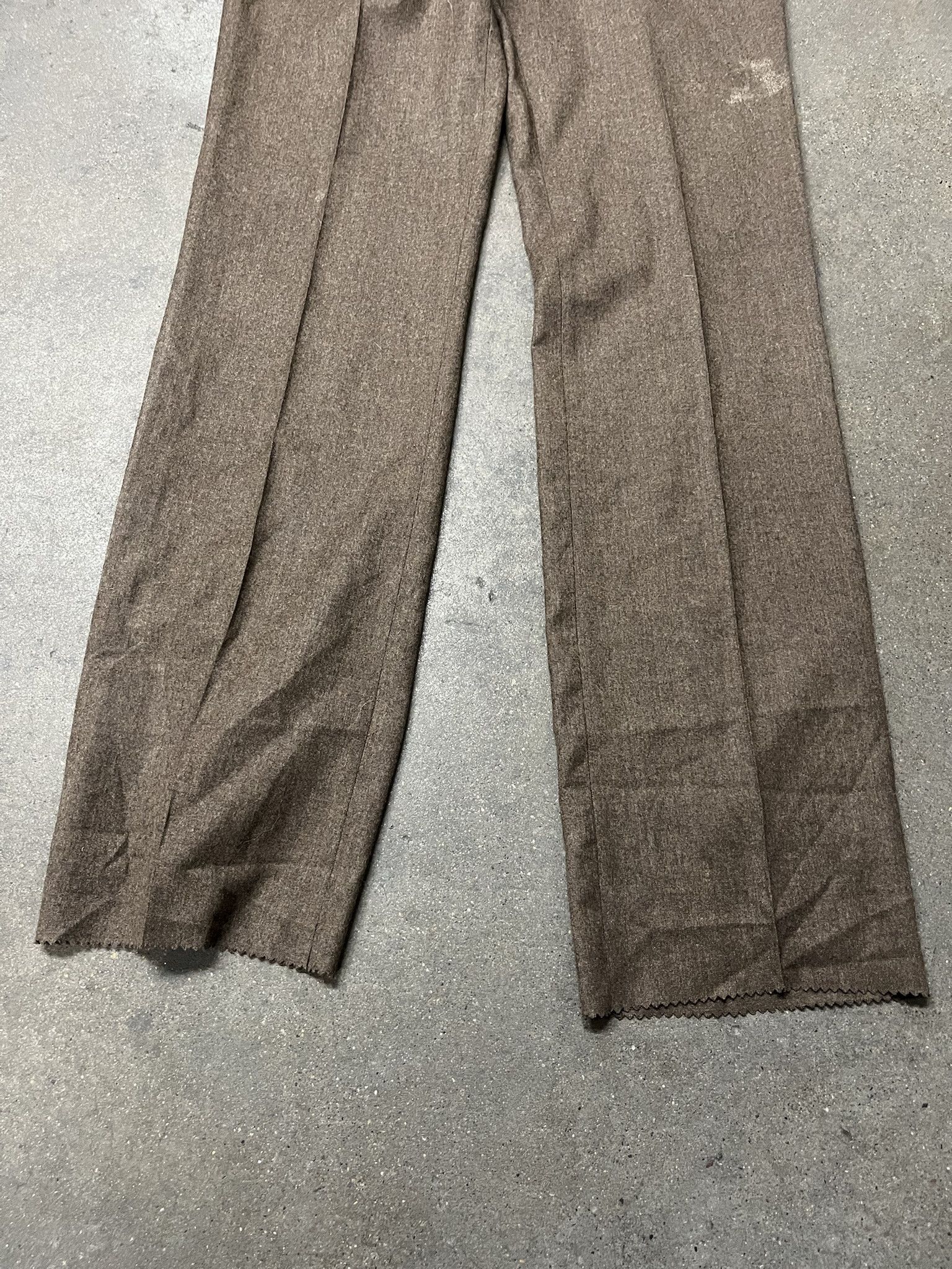 Vintage × Woolrich Woolen Mills Vintage 1960s Wool Raw Hem Trousers Size 36 Size US 36 / EU 52 - 3 Thumbnail