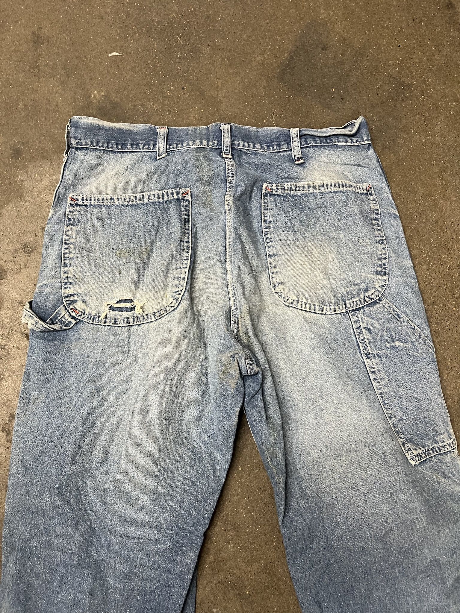 Vintage × Woolrich Woolen Mills Vintage 1980s Sears Distressed Denim Jeans Size 35 Size US 35 - 5 Thumbnail