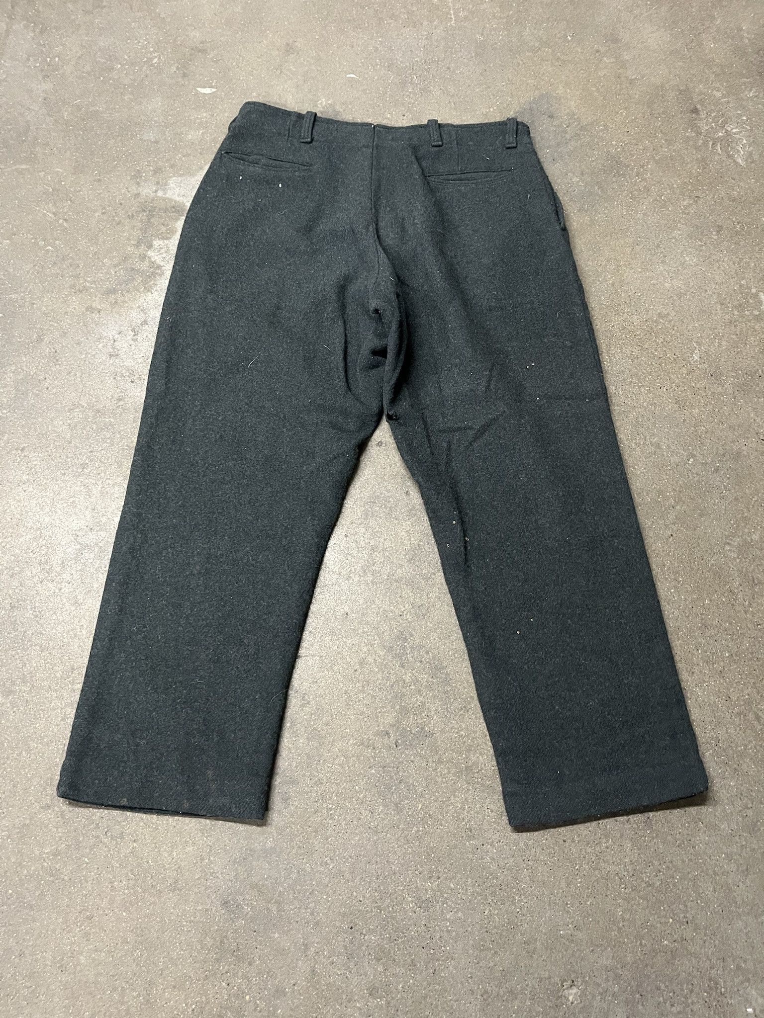 Vintage × Woolrich Woolen Mills Vintage 1960s Gray Wool Trousers Size 35 Size US 35 - 3 Thumbnail
