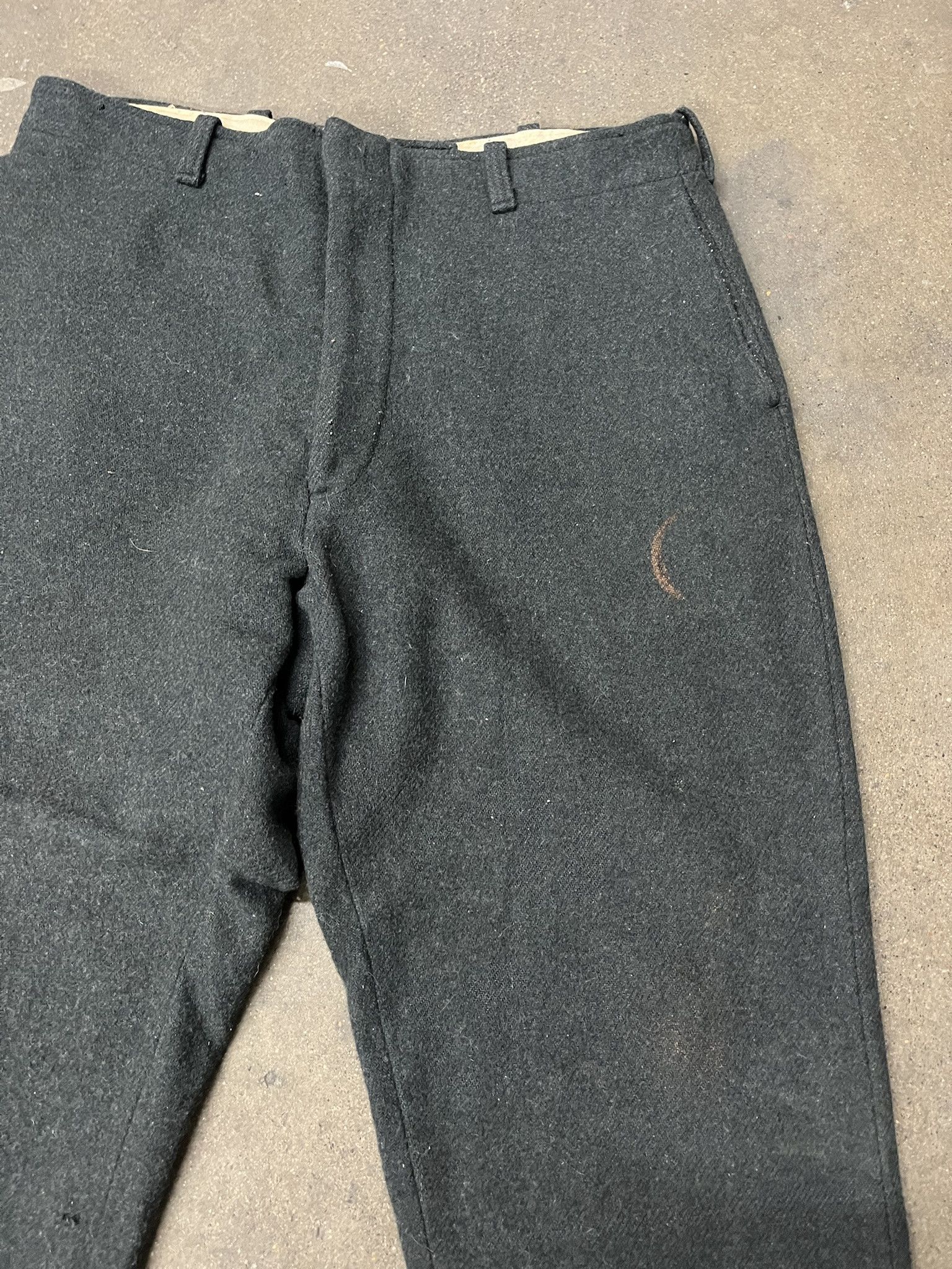 Vintage × Woolrich Woolen Mills Vintage 1960s Gray Wool Trousers Size 35 Size US 35 - 2 Thumbnail