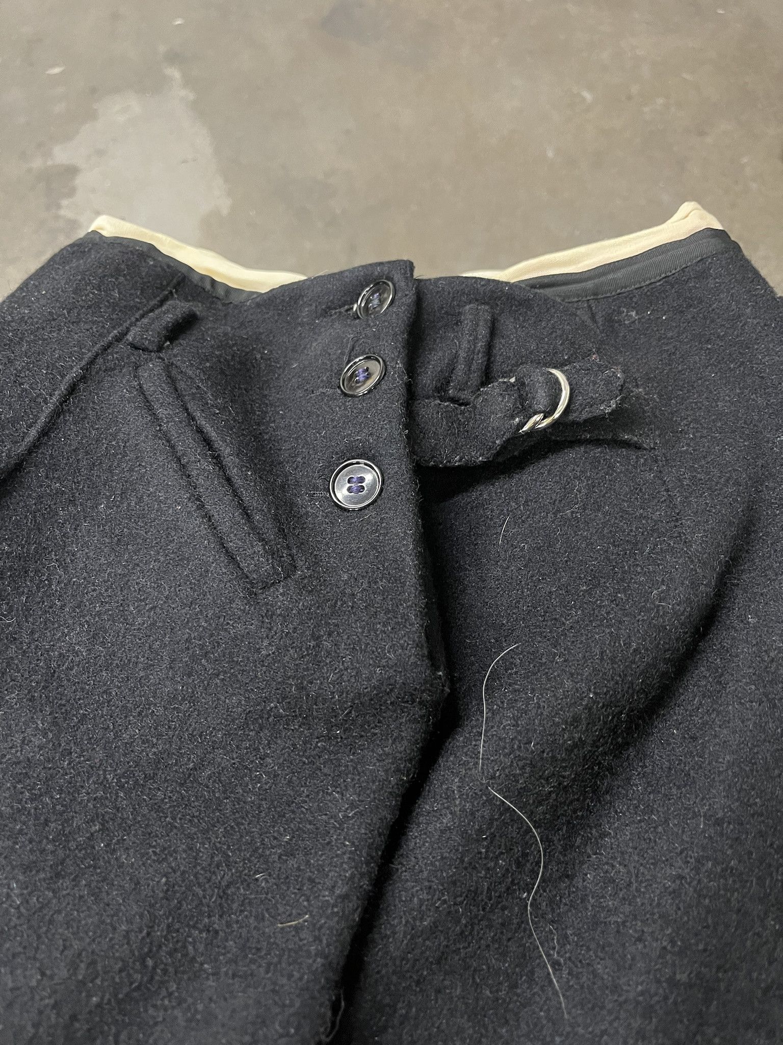 Vintage × Woolrich Woolen Mills Vintage 1950s Black Wool Pants Size 27 Size US 27 - 6 Thumbnail