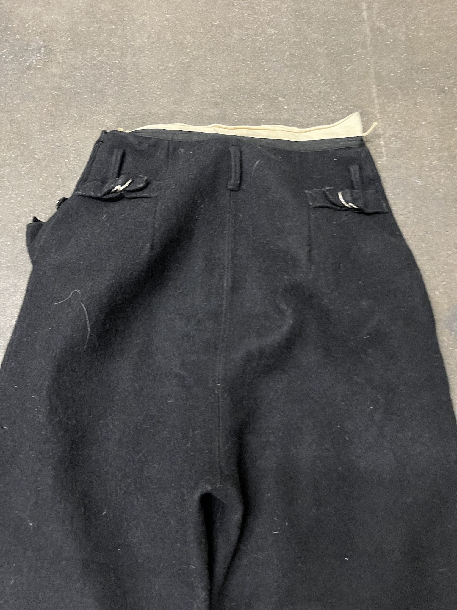 Vintage × Woolrich Woolen Mills Vintage 1950s Black Wool Pants Size 27 Size US 27 - 4 Thumbnail
