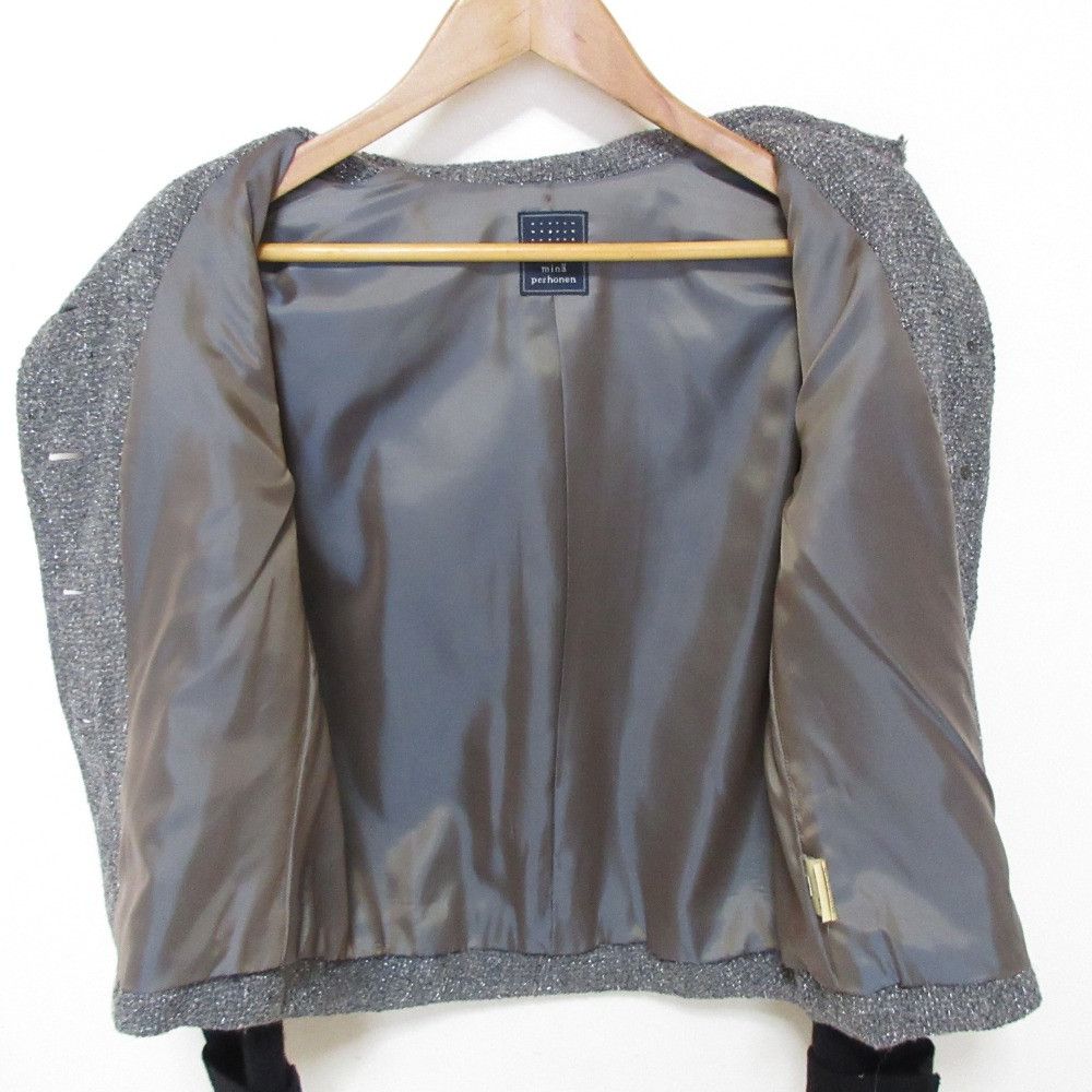 mina perhonen Mina Perhonen mina perhonen twinkle wool silk jacket Textile Outerwear ka2100 DUTY FREE for USA Size ONE SIZE - 5 Thumbnail