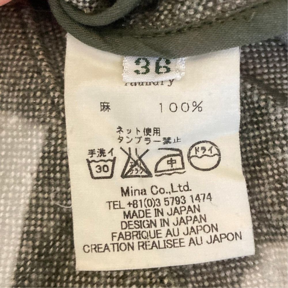 mina perhonen Mina Perhonen mina perhonen Linen Cropped Pants Textile Bottoms ma4122 DUTY FREE for USA Size ONE SIZE - 5 Thumbnail