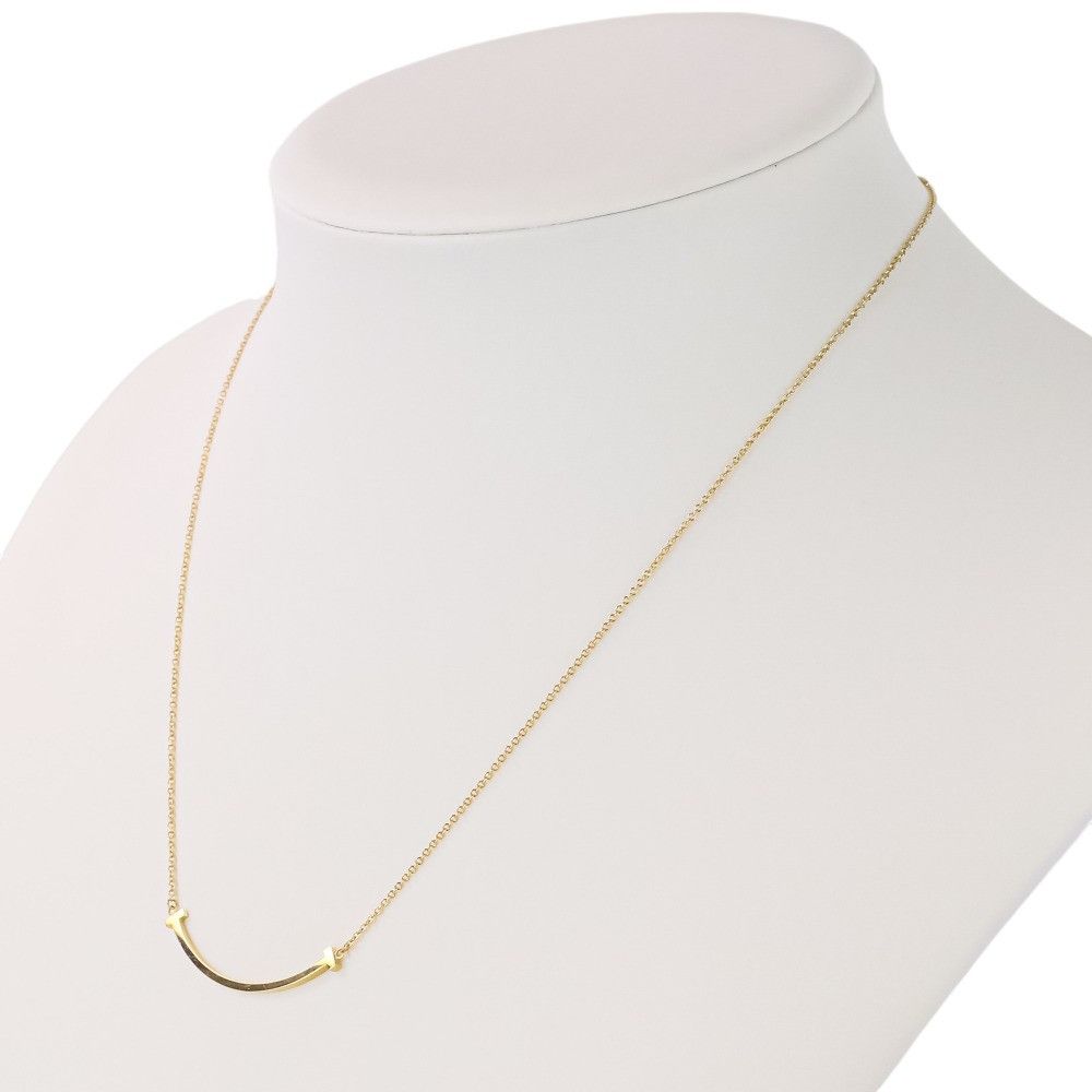 Tiffany & Co. Tiffany & Co. Tiffany&Co T Smile Small Au750 Necklace Precious Metal Necklace DUTY FREE for USA Size ONE SIZE - 3 Thumbnail