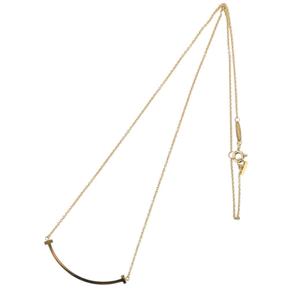 Tiffany & Co. Tiffany & Co. Tiffany&Co T Smile Small Au750 Necklace Precious Metal Necklace DUTY FREE for USA Size ONE SIZE - 10 Thumbnail