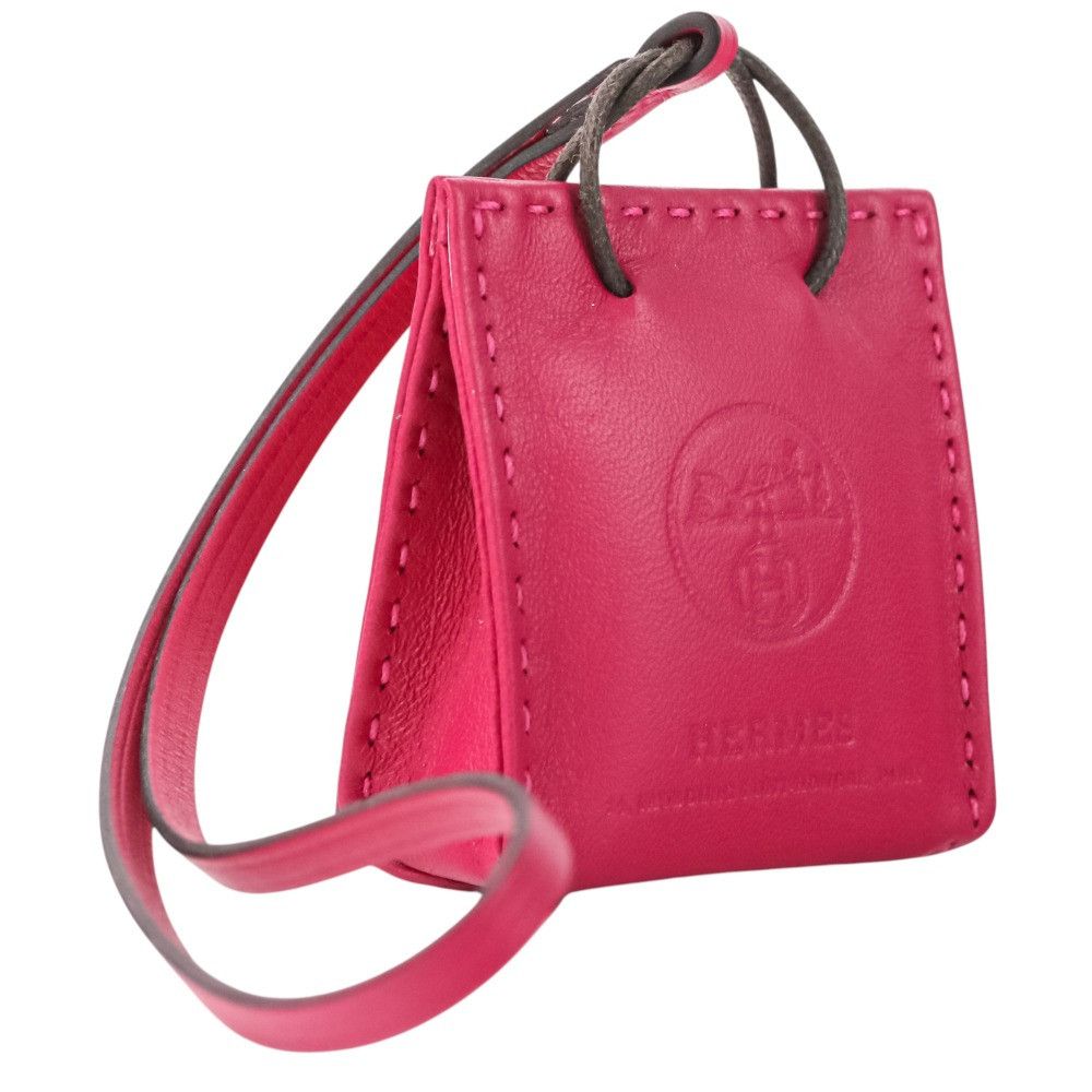 Hermes Hermes Hermes Sac Orange Lambskin Bag Charm Leather Charm Y2020 DUTY FREE for USA Size ONE SIZE - 9 Thumbnail