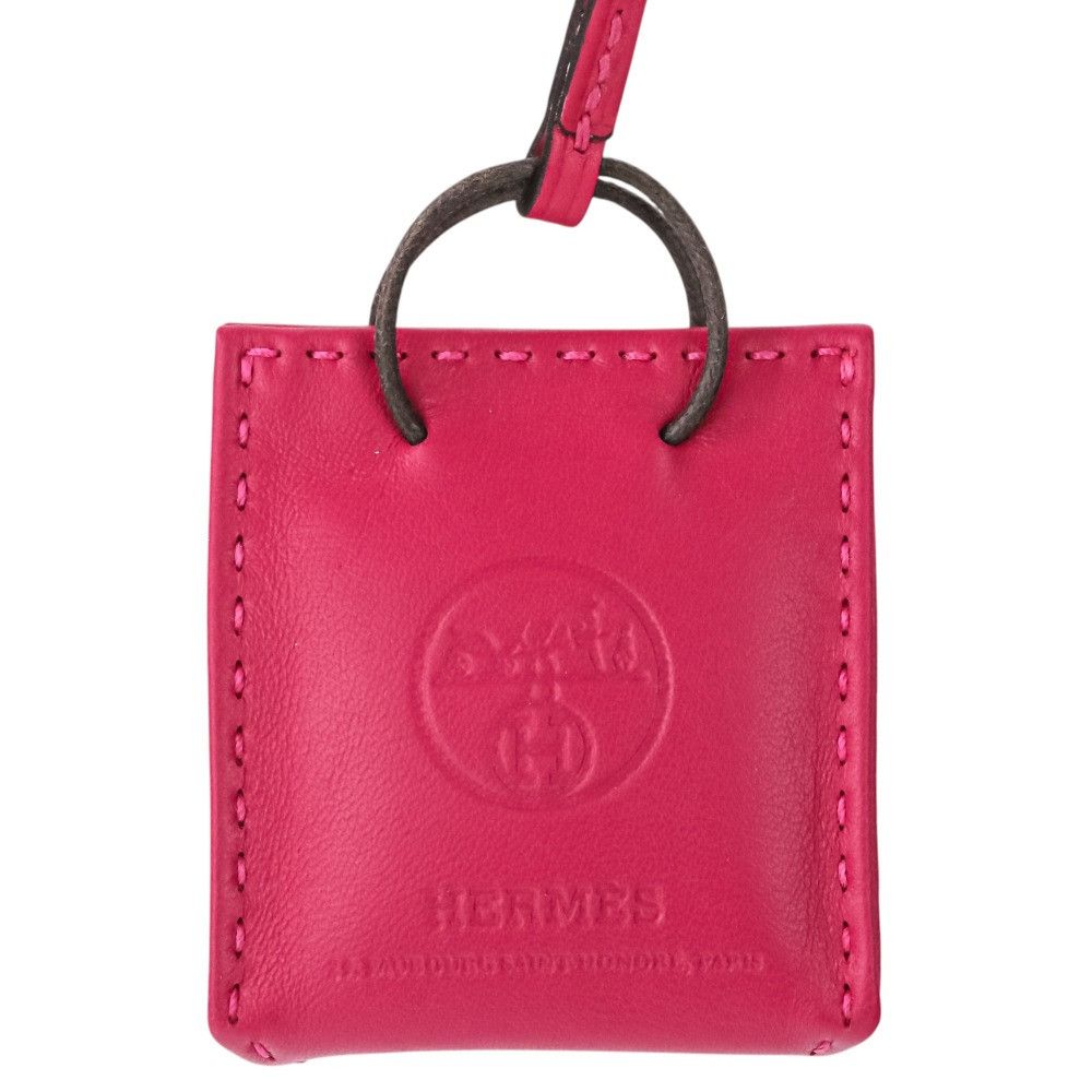 Hermes Hermes Hermes Sac Orange Lambskin Bag Charm Leather Charm Y2020 DUTY FREE for USA Size ONE SIZE - 4 Thumbnail