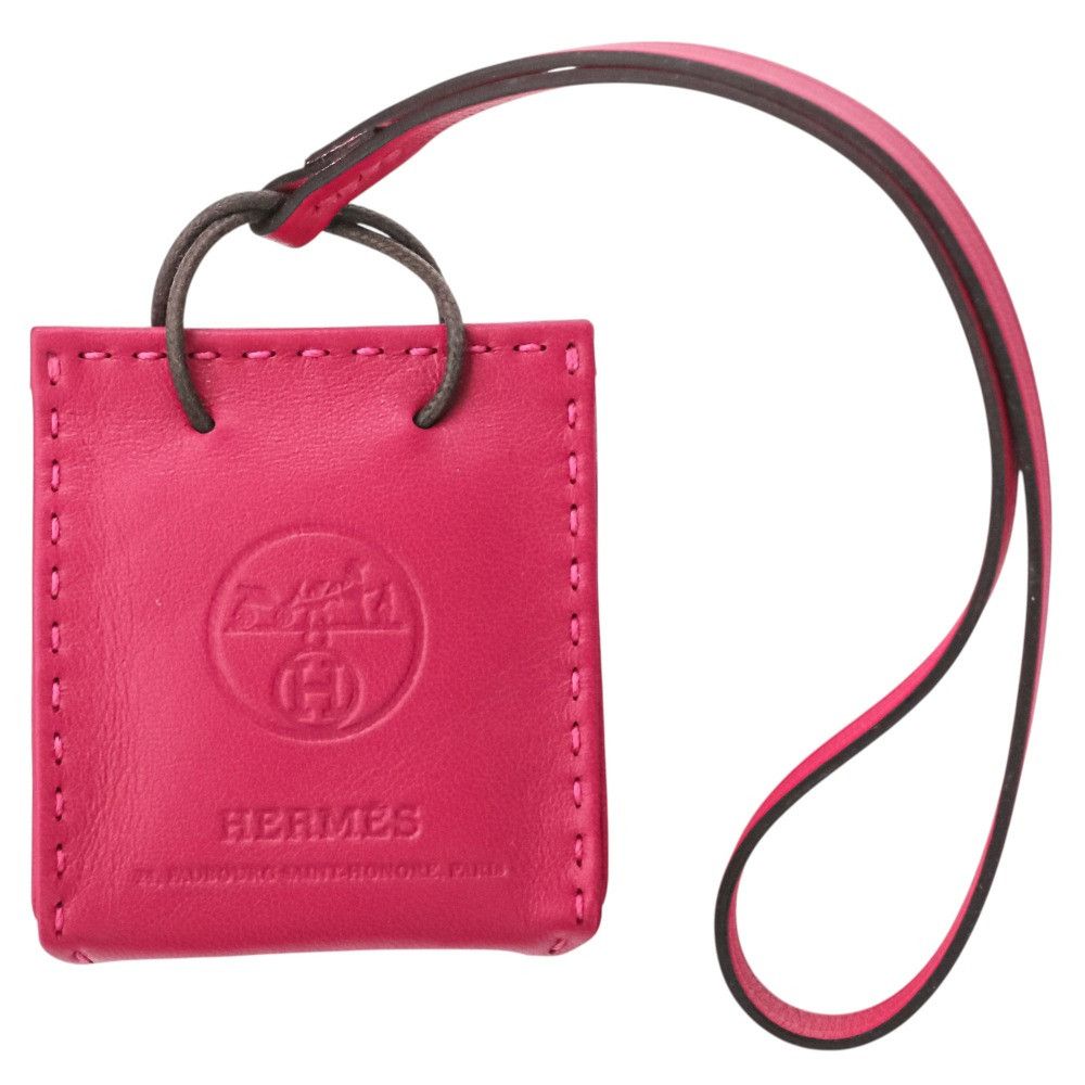 Hermes Hermes Hermes Sac Orange Lambskin Bag Charm Leather Charm Y2020 DUTY FREE for USA Size ONE SIZE - 2 Thumbnail