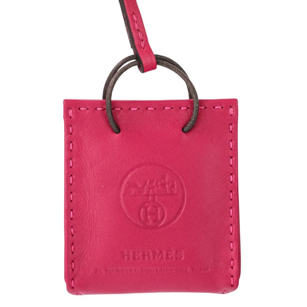 Hermes Hermes Hermes Sac Orange Lambskin Bag Charm Leather Charm Y2020 DUTY FREE for USA Size ONE SIZE - 3 Thumbnail