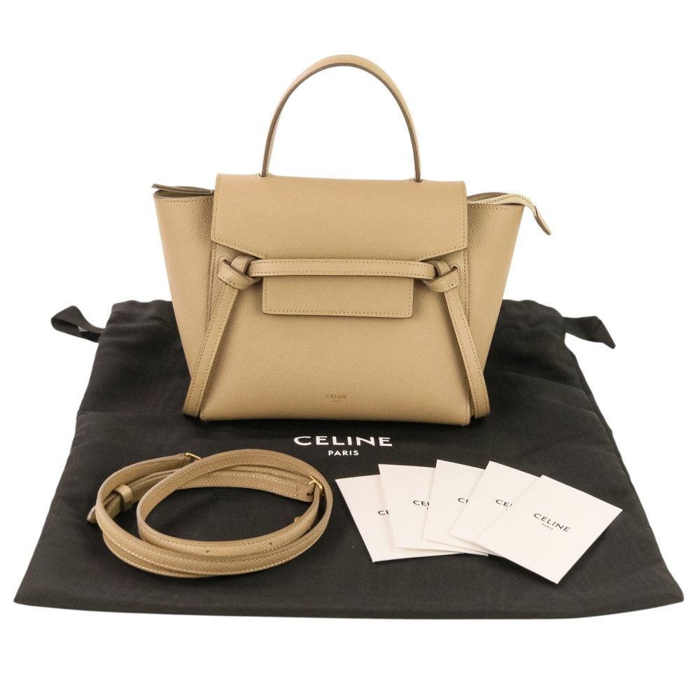 Celine Celine Celine Belt Bag Nano Grained Calfskin 2way Shoulder Bag Leather Belt Bag DUTY FREE for USA Size ONE SIZE - 11 Thumbnail