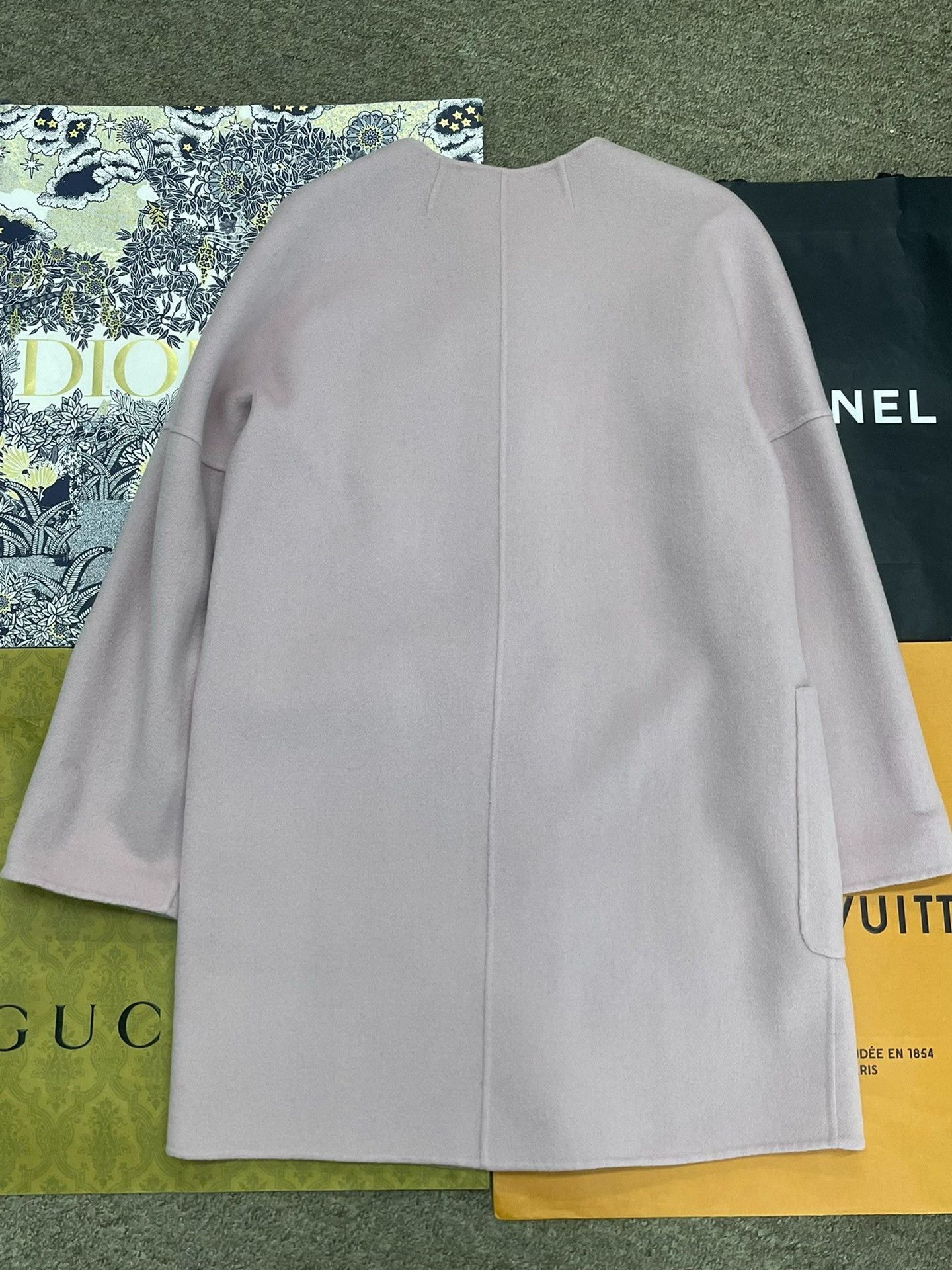 Hugo Boss BOSS Pink Wool Coat Size S / US 4 / IT 40 - 2 Thumbnail