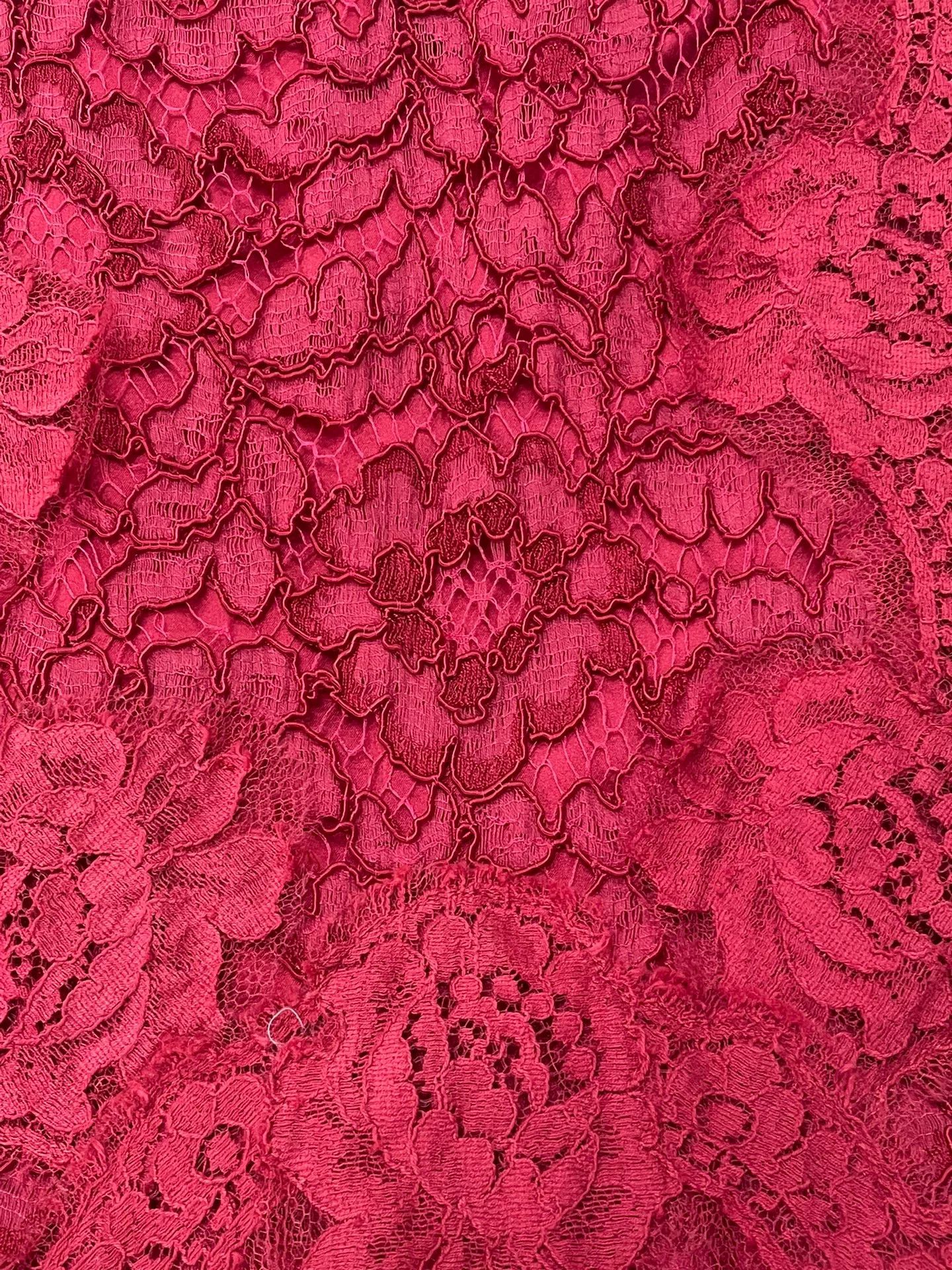 Dolce & Gabbana Dolce&Gabbana Red Lace Sleeveless Long Dress Size M / US 6-8 / IT 42-44 - 2 Thumbnail