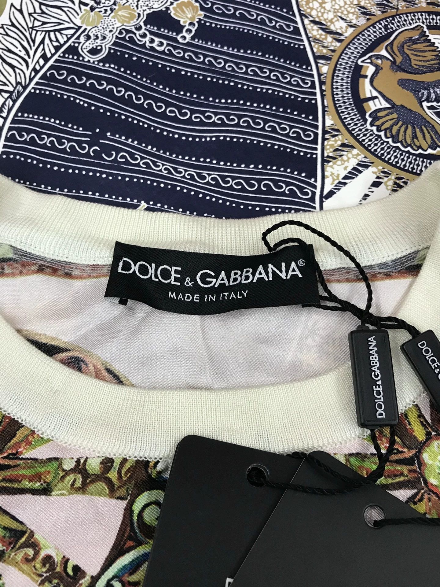 Dolce & Gabbana Dolce Gabbana Printed Silk Top Size S / US 4 / IT 40 - 4 Thumbnail