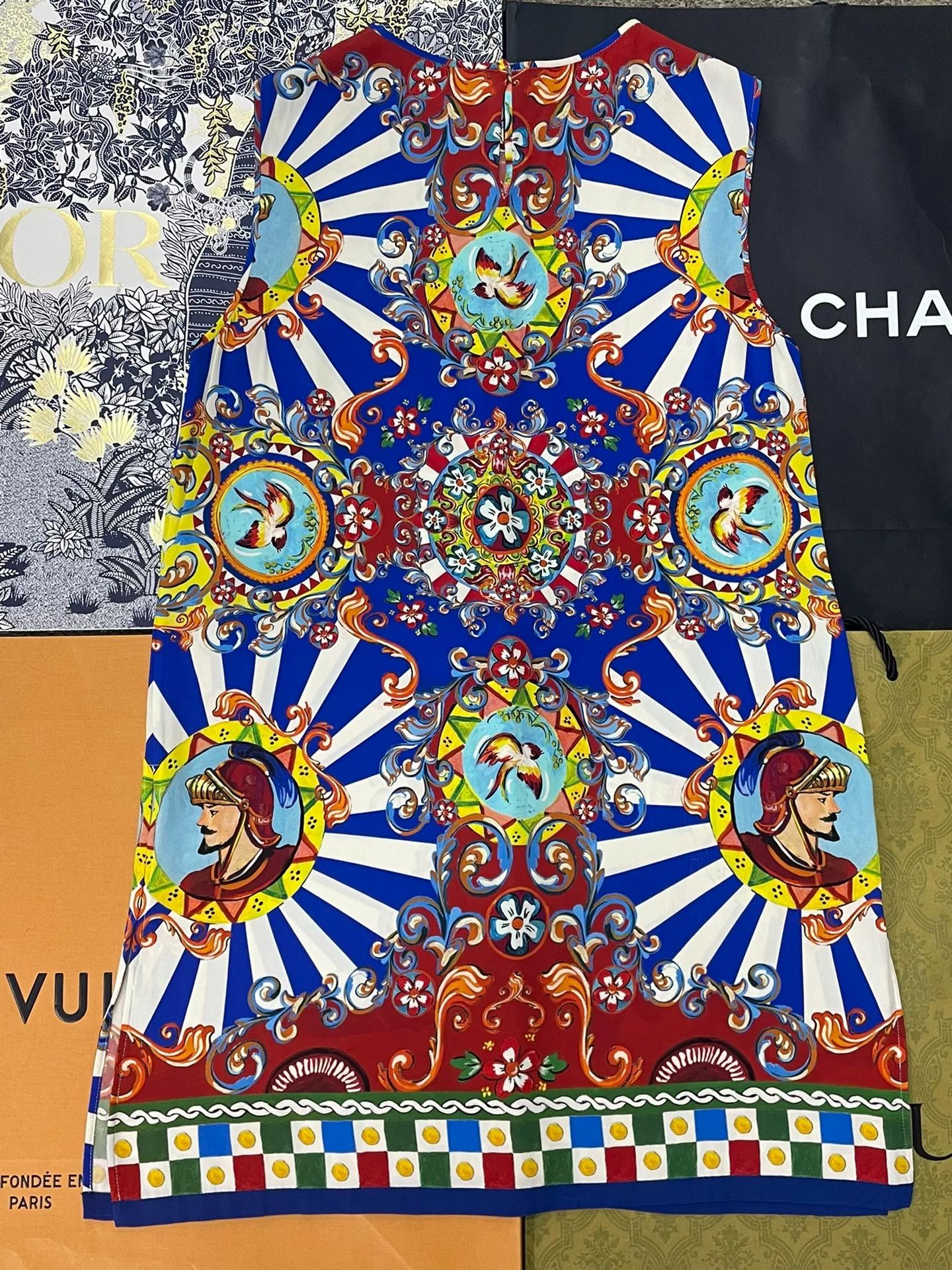 Dolce & Gabbana Dolce&Gabbana Soldier Print Sleeveless Dress Size M / US 6-8 / IT 42-44 - 3 Thumbnail