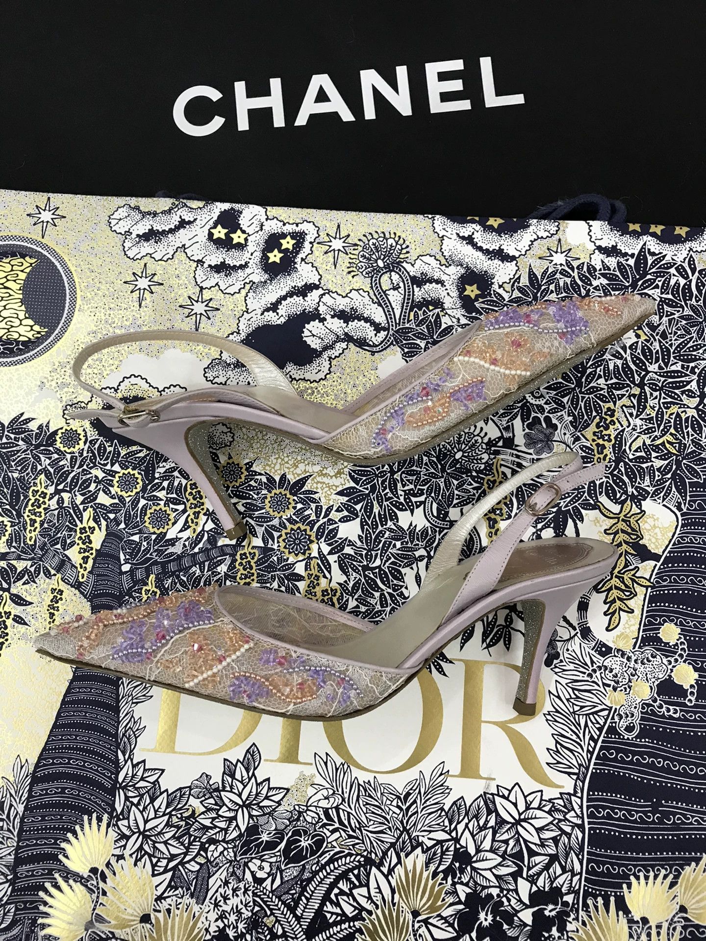 Rene Caovilla Rene Caovilla Beaded High Heels Size US 5.5 / IT 35.5 - 4 Thumbnail