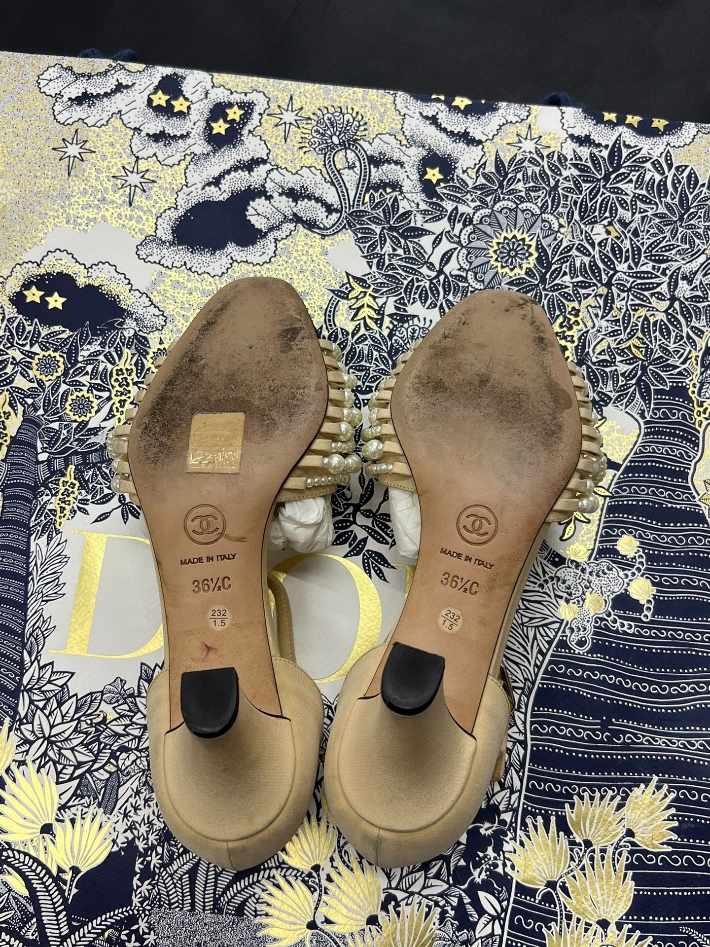 Chanel Chanel Pearl High Heels Size US 5.5 / IT 35.5 - 7 Thumbnail