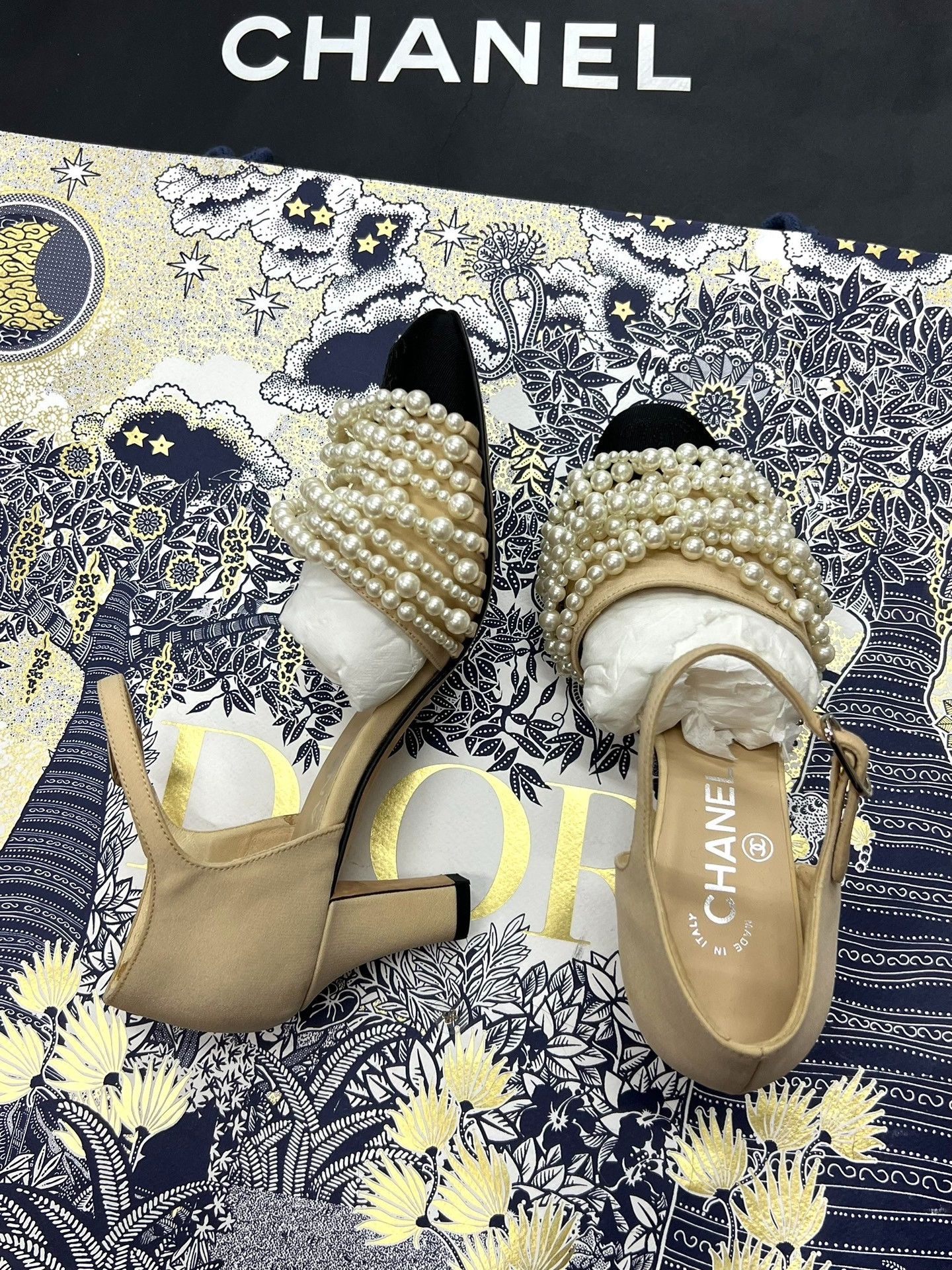 Chanel Chanel Pearl High Heels Size US 5.5 / IT 35.5 - 4 Thumbnail