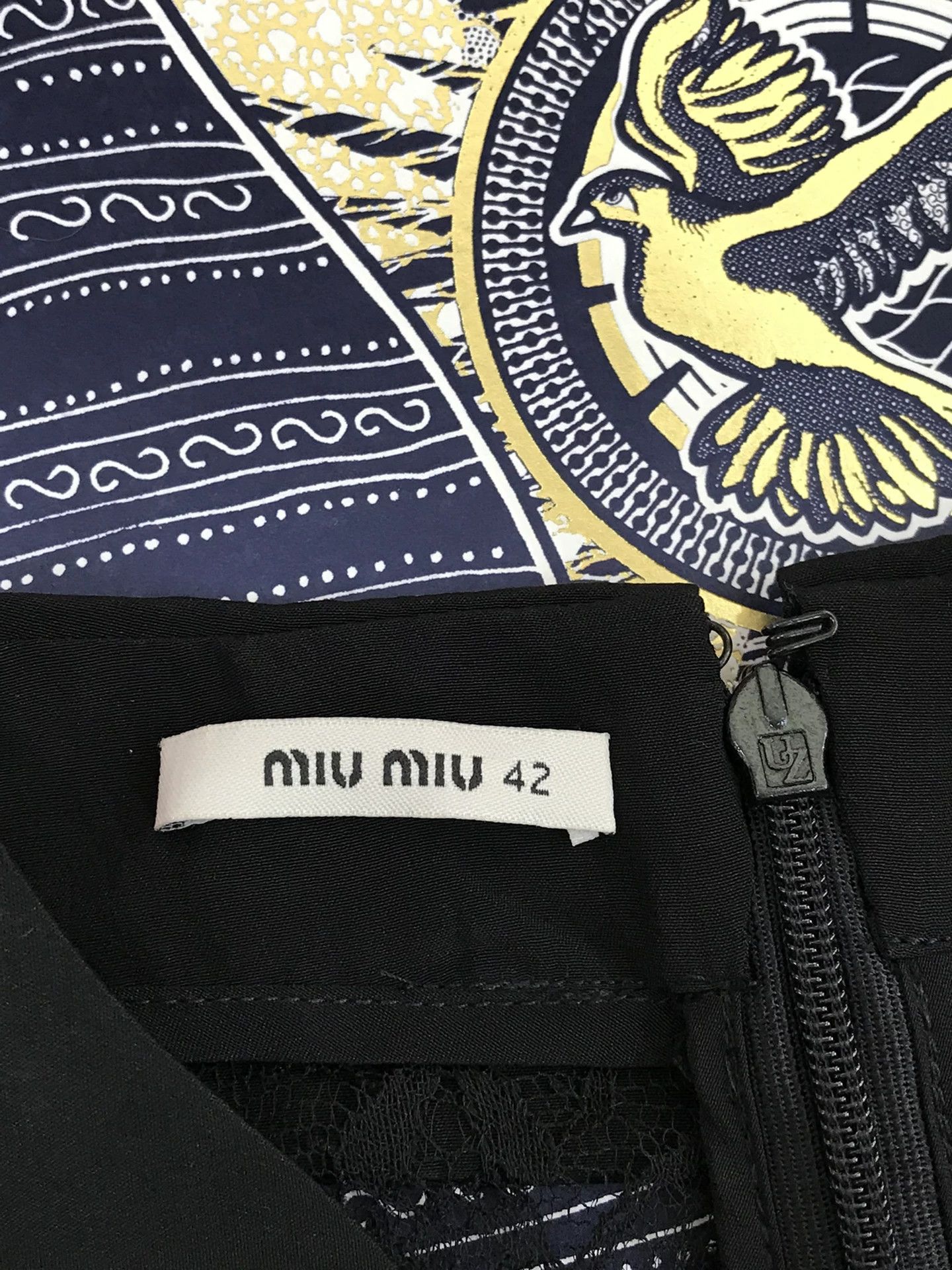 Miu Miu Miu Miu Black Lapel Lace Dress Size M / US 6-8 / IT 42-44 - 4 Thumbnail