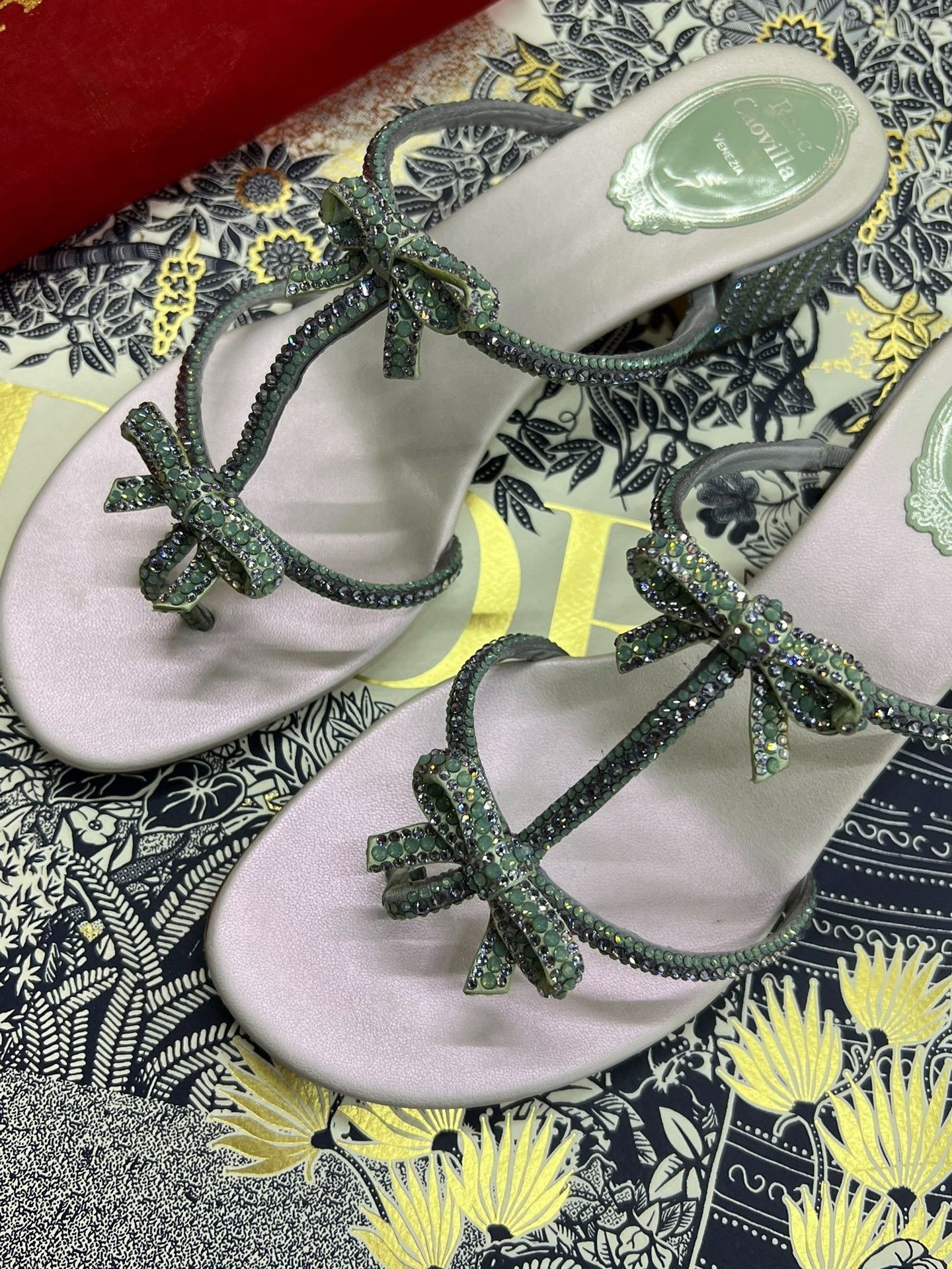 Rene Caovilla Rene Caovilla Gradient Rhinestone Sandals Size US 6 / IT 36 - 2 Thumbnail