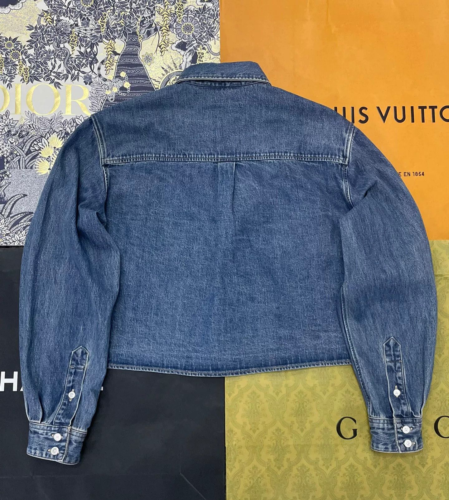 Celine Celine Denim Shirt Top Size S / US 4 / IT 40 - 3 Thumbnail