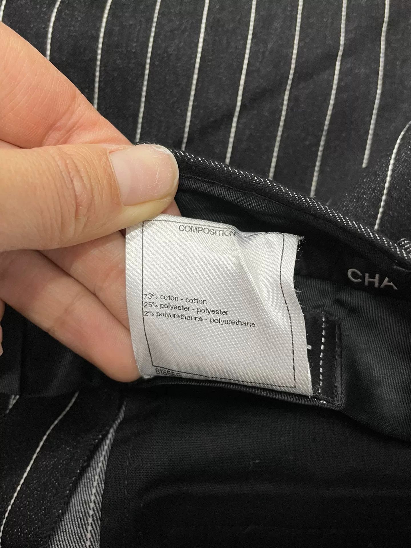 Chanel Chanel Black Striped Shorts Size 40" / US 18 - 5 Thumbnail