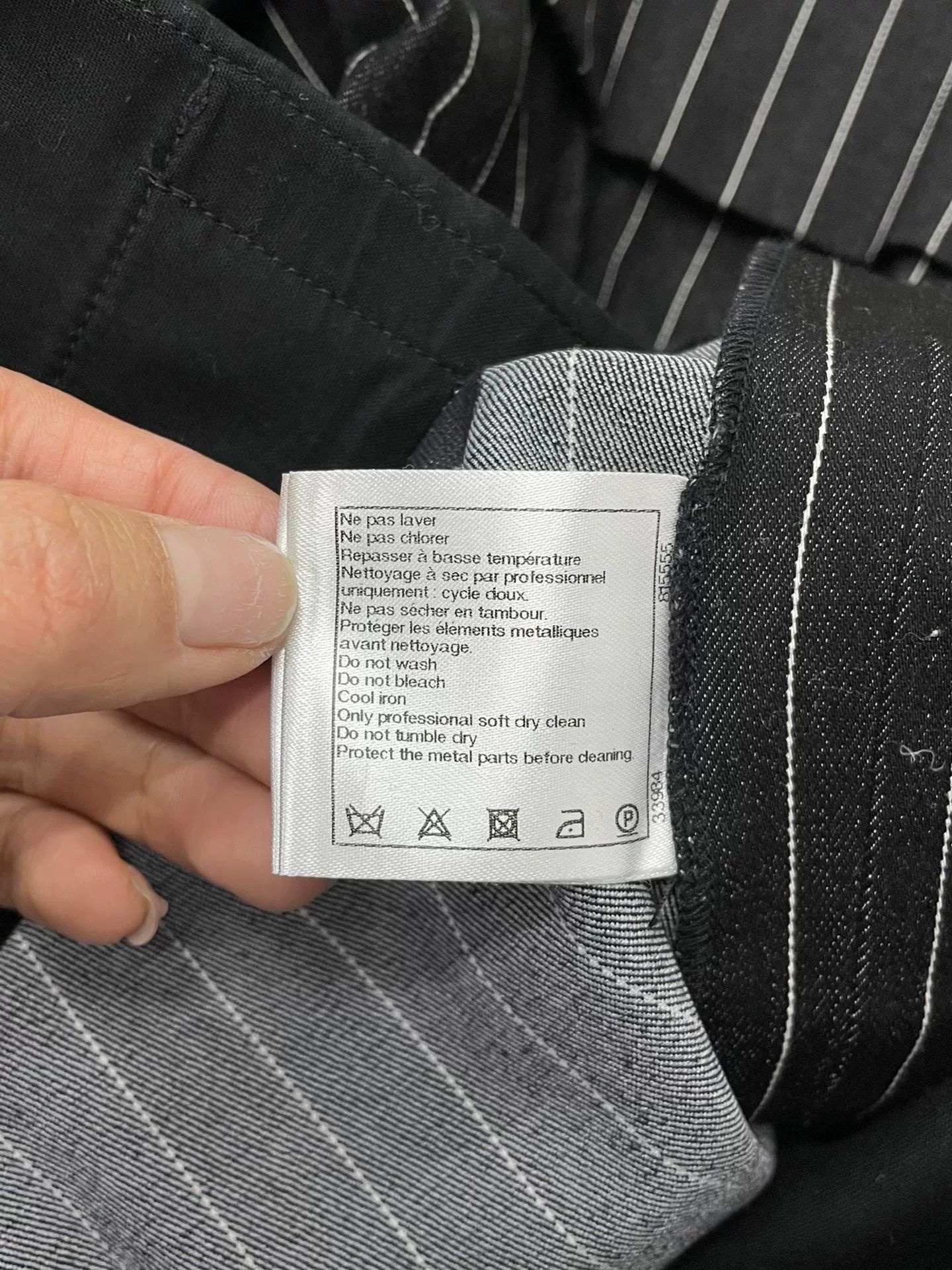 Chanel Chanel Black Striped Shorts Size 40" / US 18 - 6 Thumbnail