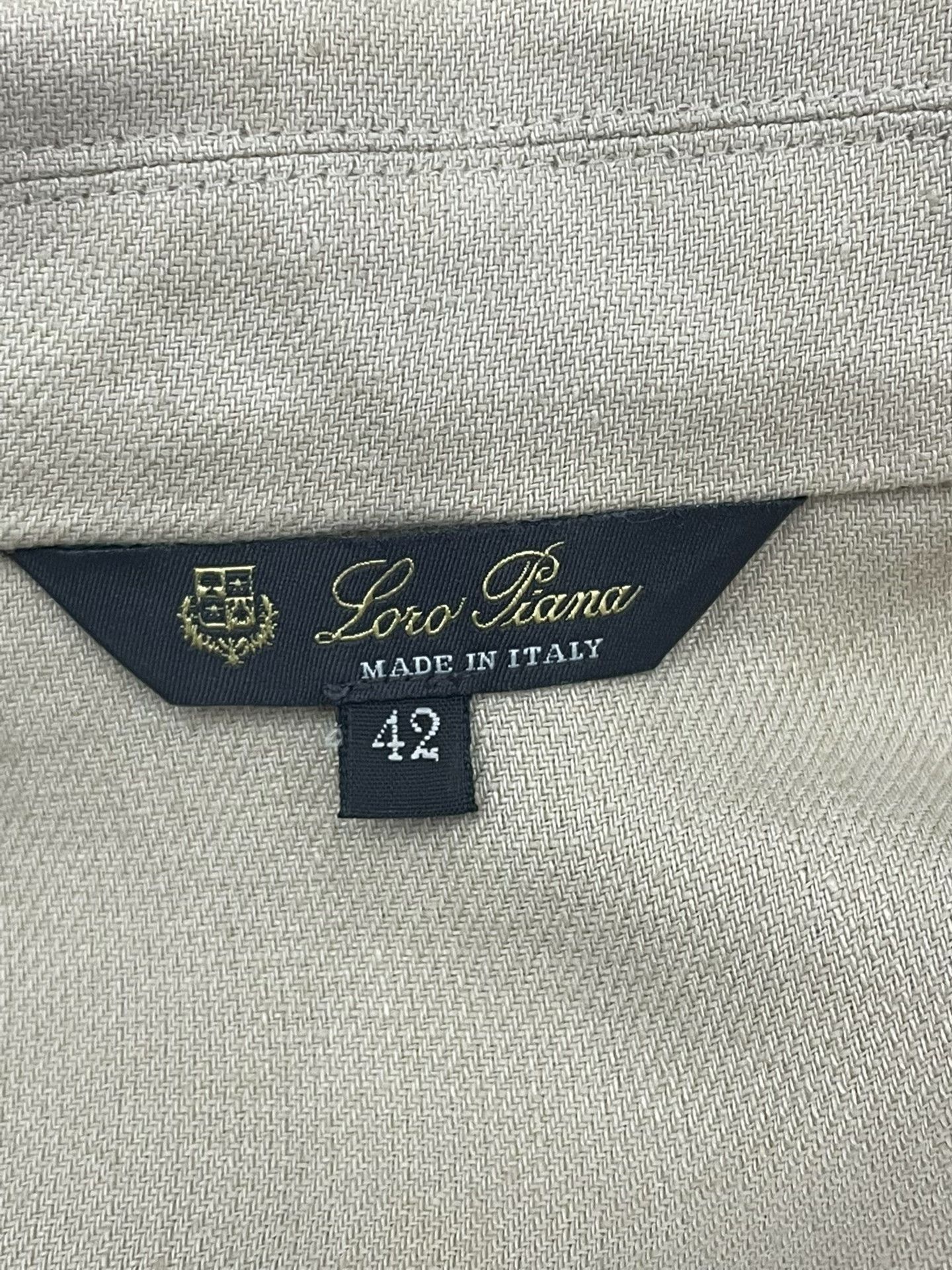 Loro Piana Loro Piana Linen Collared Shirt Size US XS / EU 42 / 0 - 3 Thumbnail