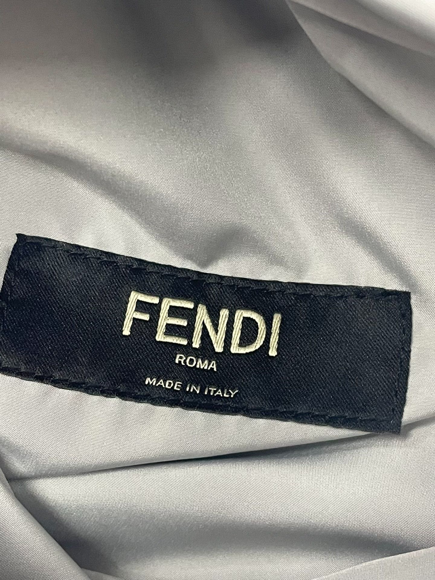 Fendi Fendi Gray White Monogram Double-Sided Coat Size US L / EU 52-54 / 3 - 4 Thumbnail