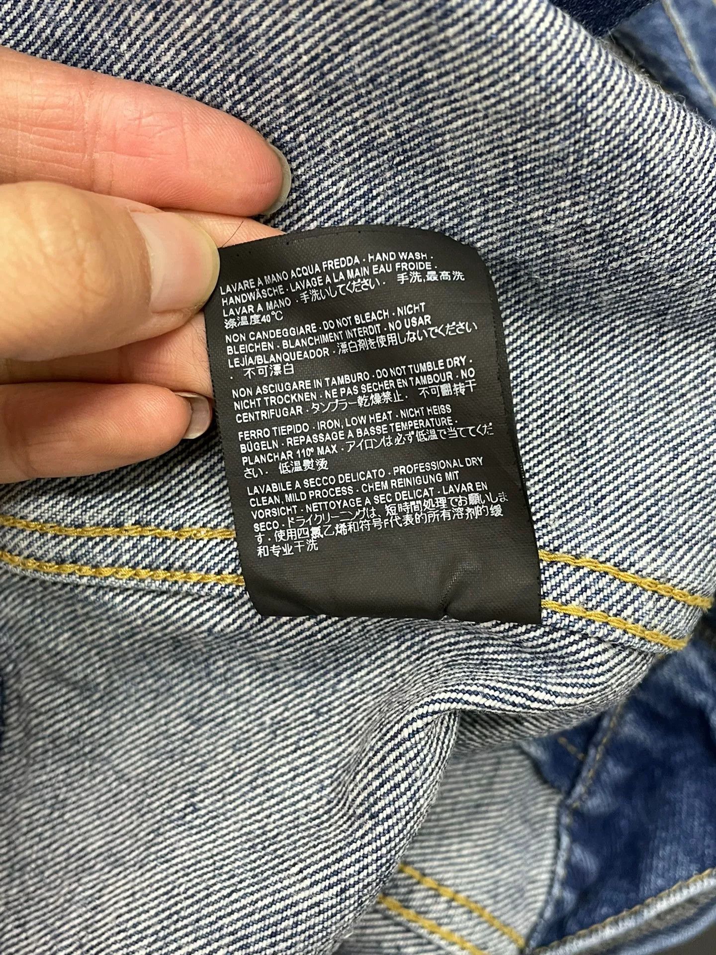 Balenciaga Balenciaga Zip Denim Jacket Size XXL / US 16-18 / IT 52-54 - 7 Thumbnail